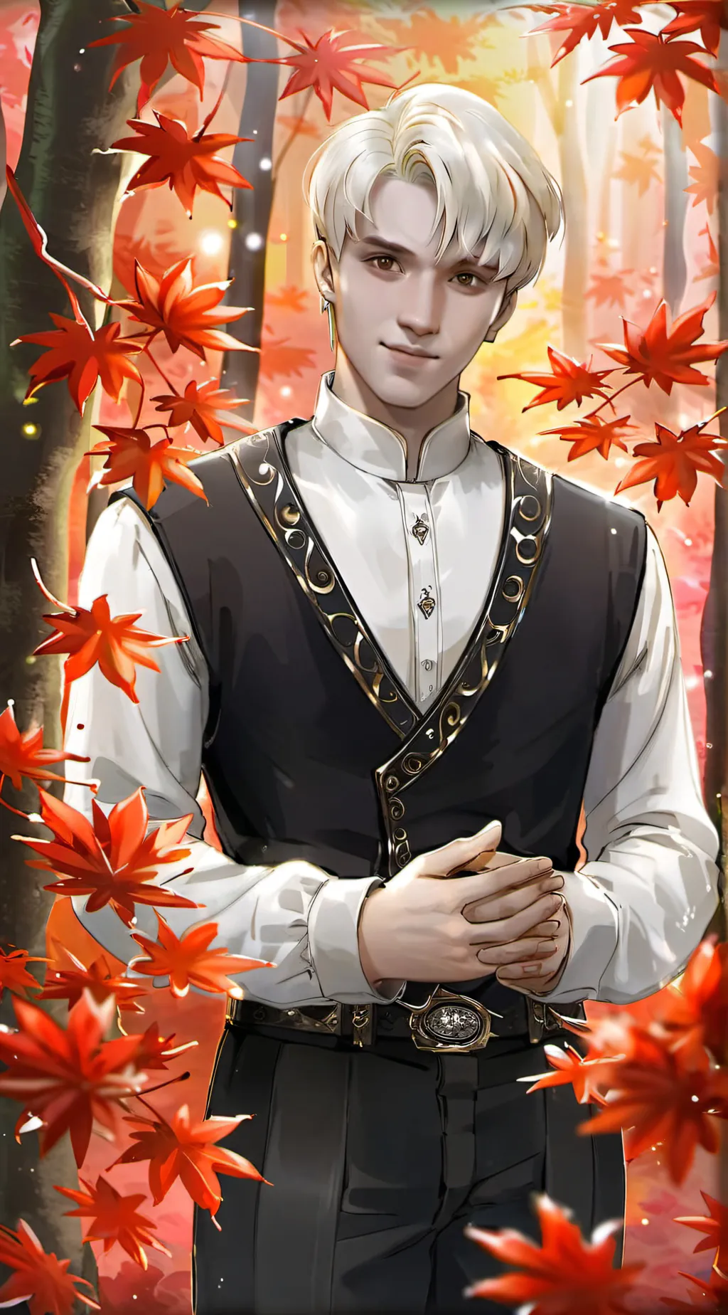 ai character: Cute couple background