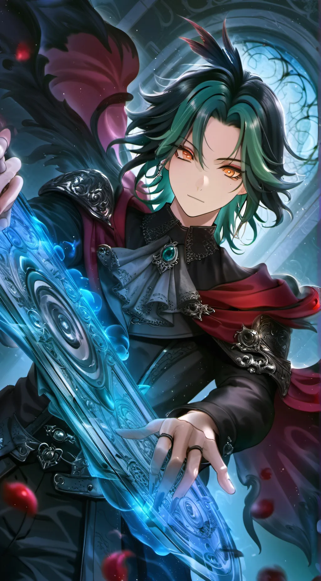 ai character: Xiao😈😡 background