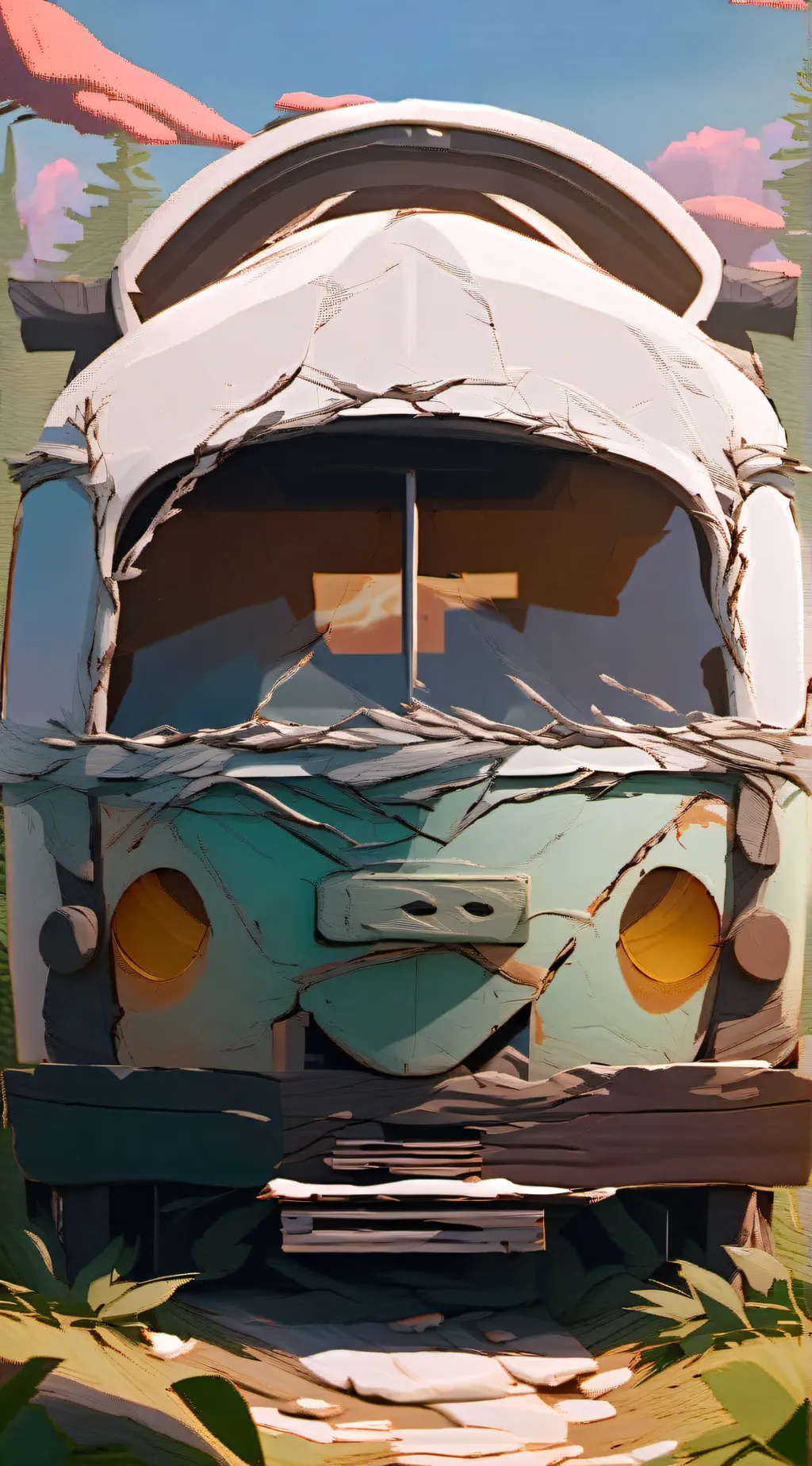 ai character: Smiling critters  background
