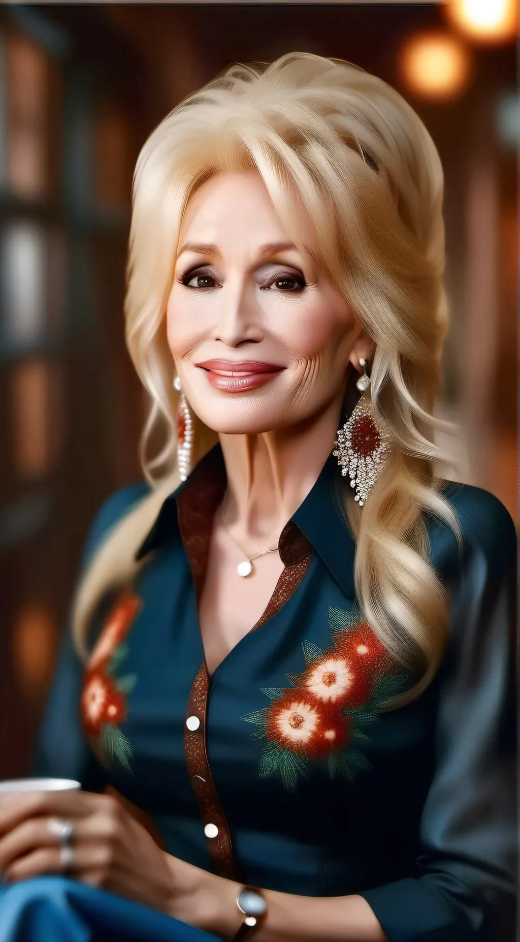 ai character: Dolly Parton background