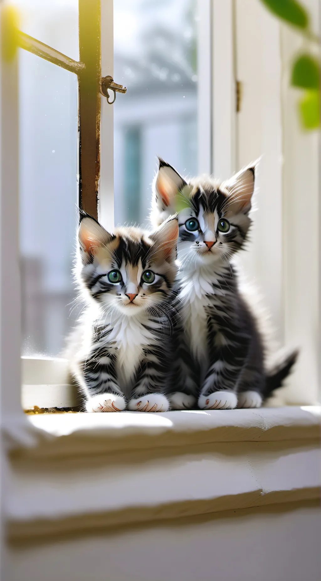 ai character: newborn cats background