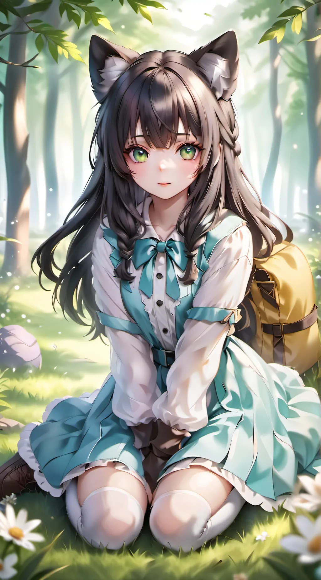 ai character: Sakura background