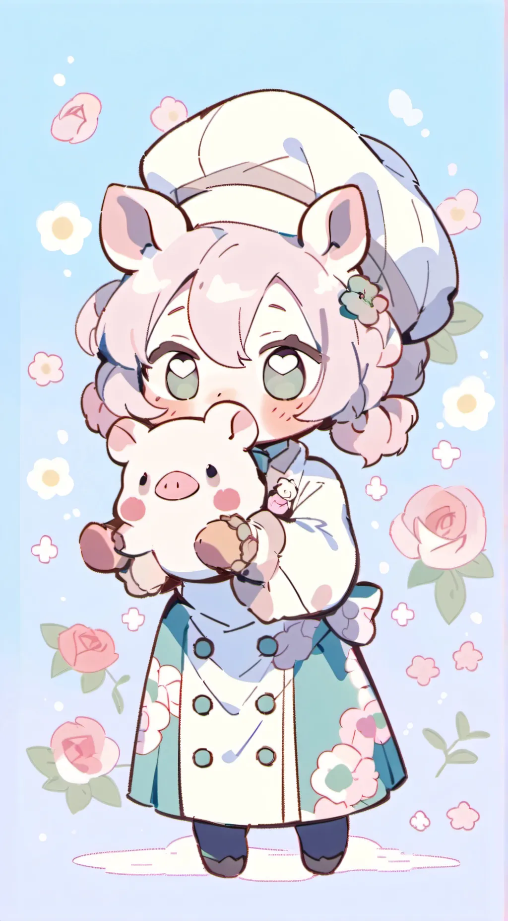 ai character: Rose background