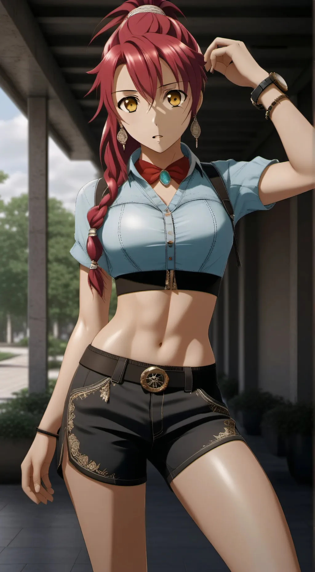 ai character: Sarada background