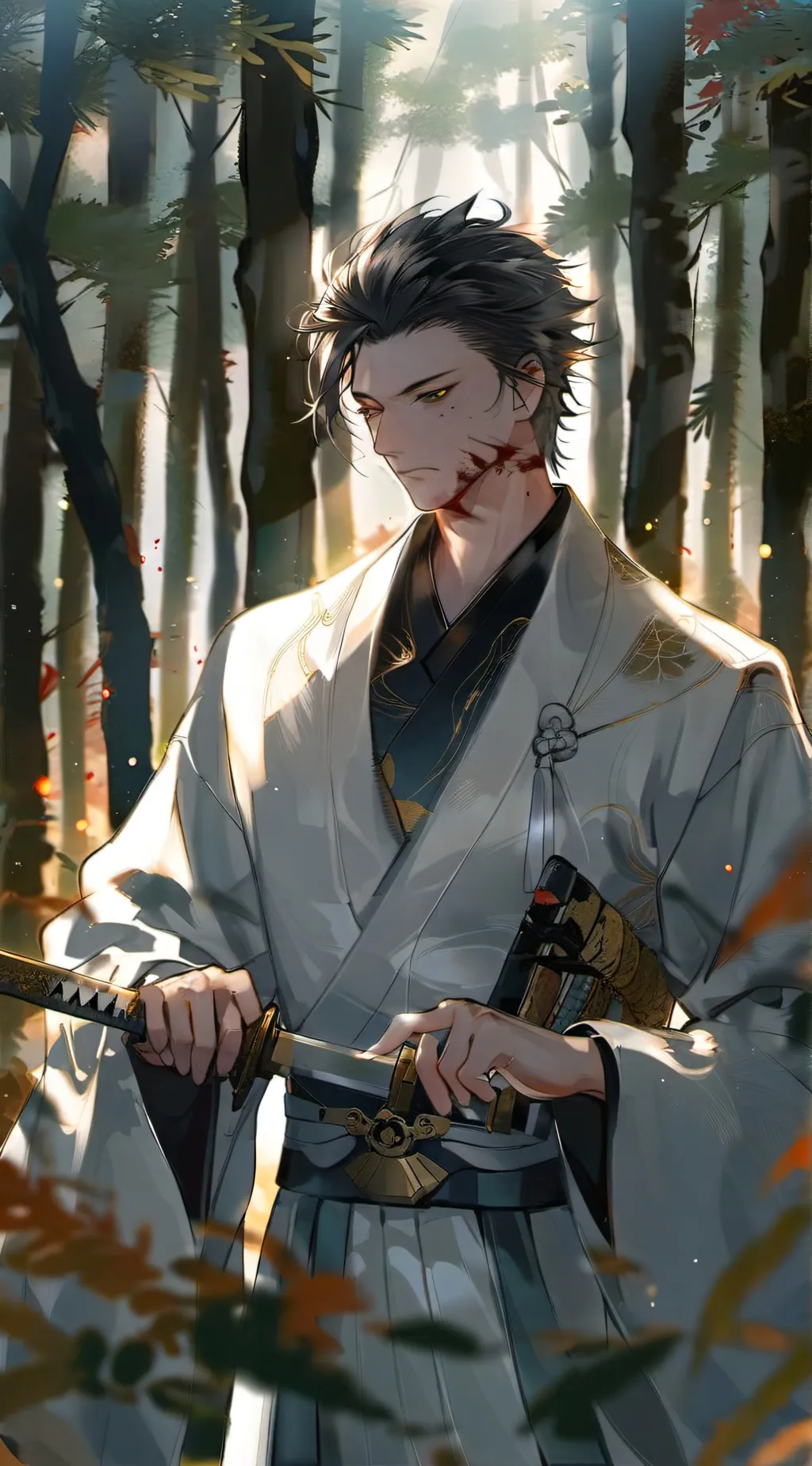 ai character: Mamoru  background