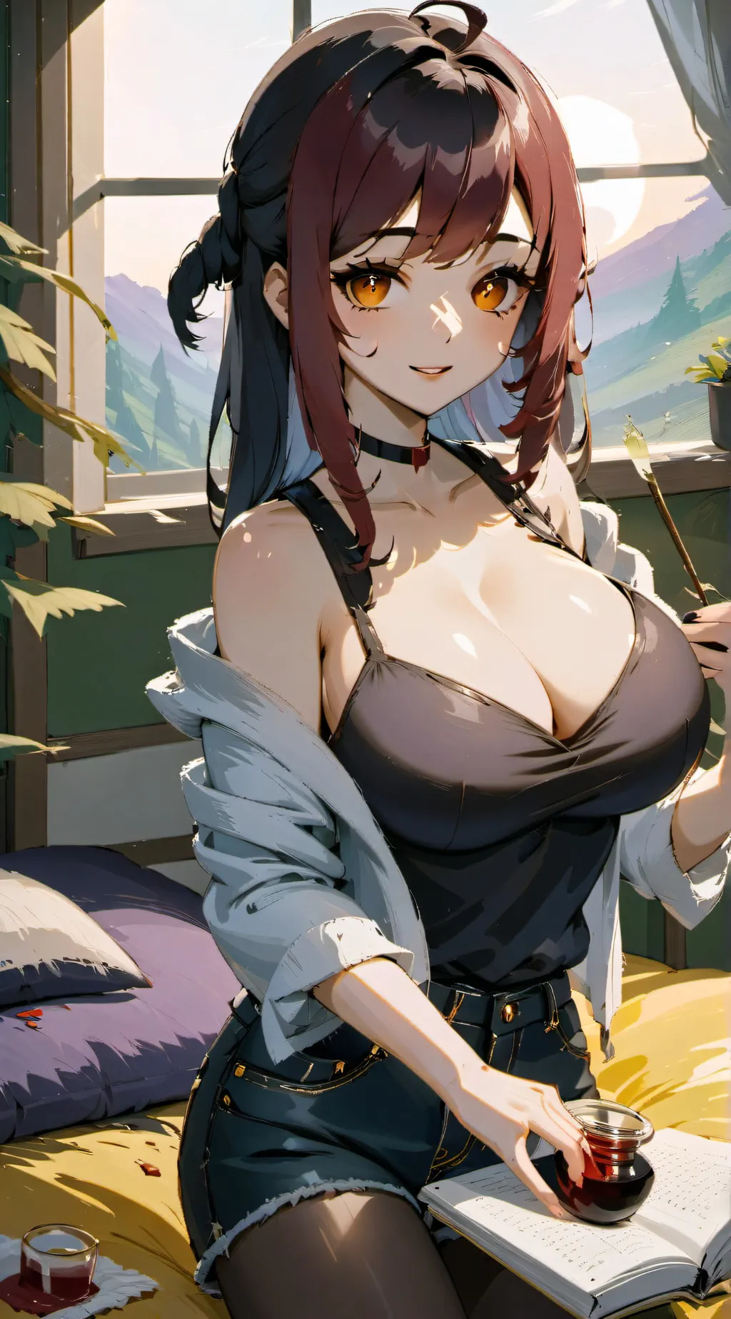 ai character: Khloe & Austin background