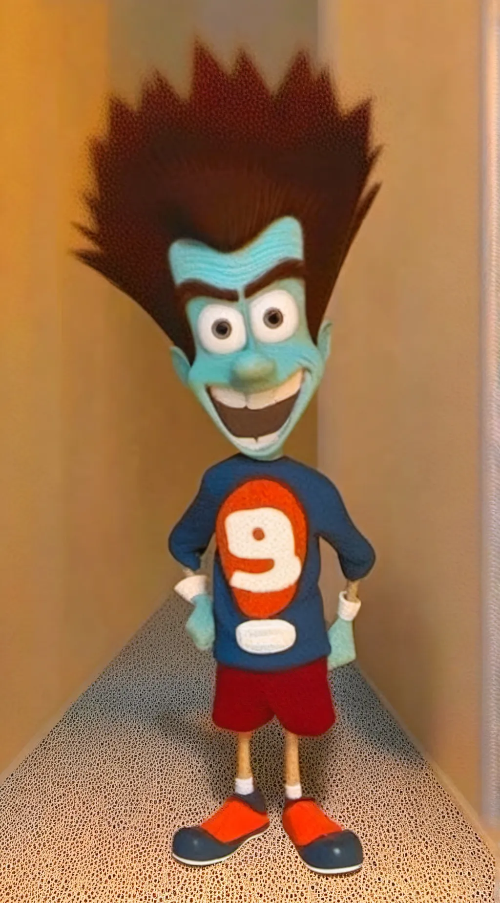 ai character: Cursed jimmy tron background