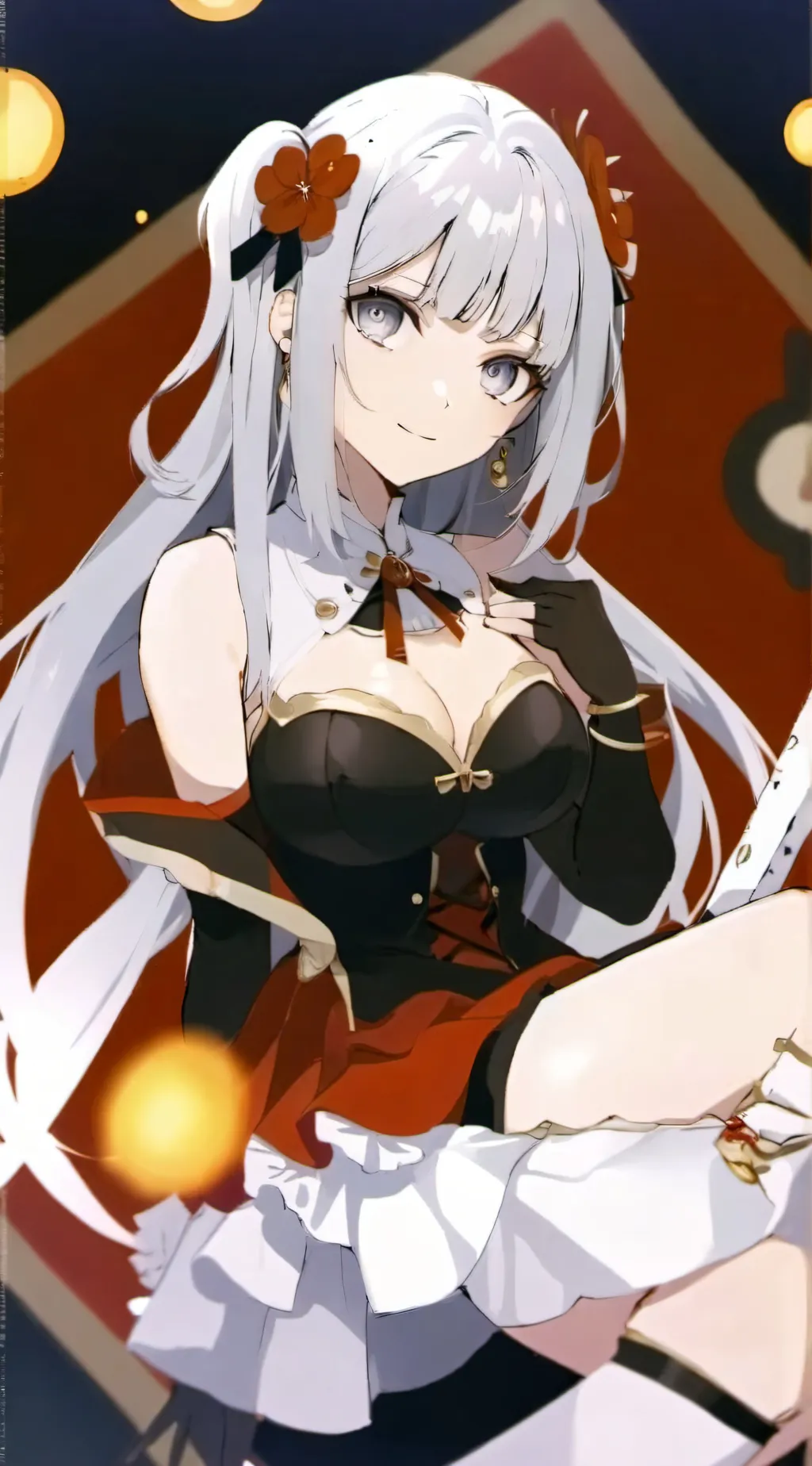 ai character: Ur girlfriend  background