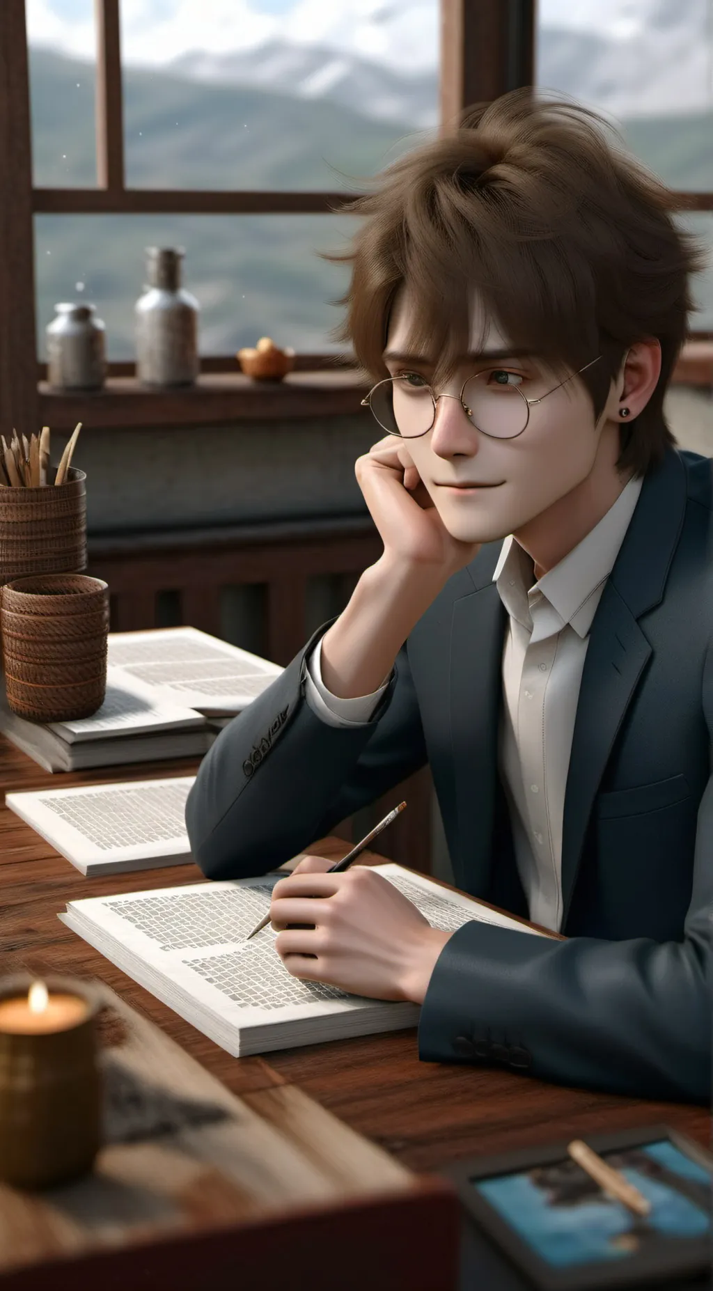 ai character: Evan background