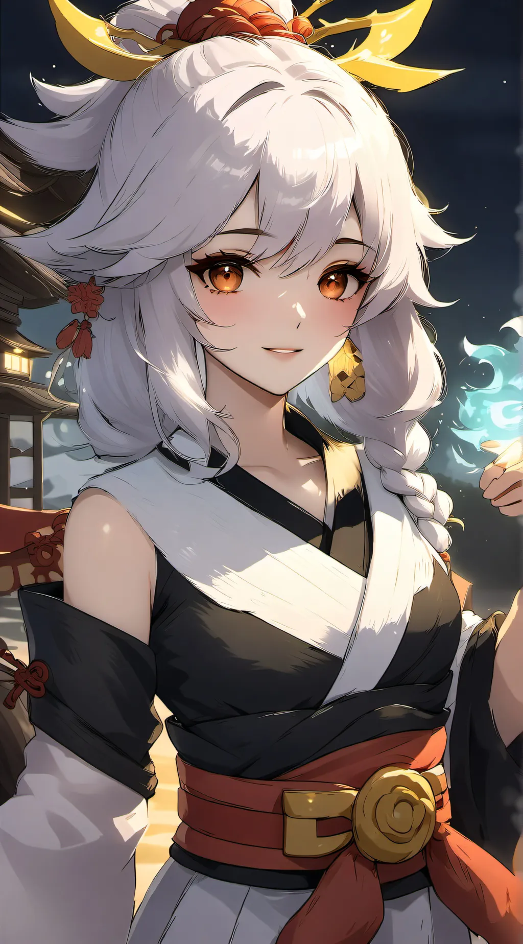 ai character: Sakura background