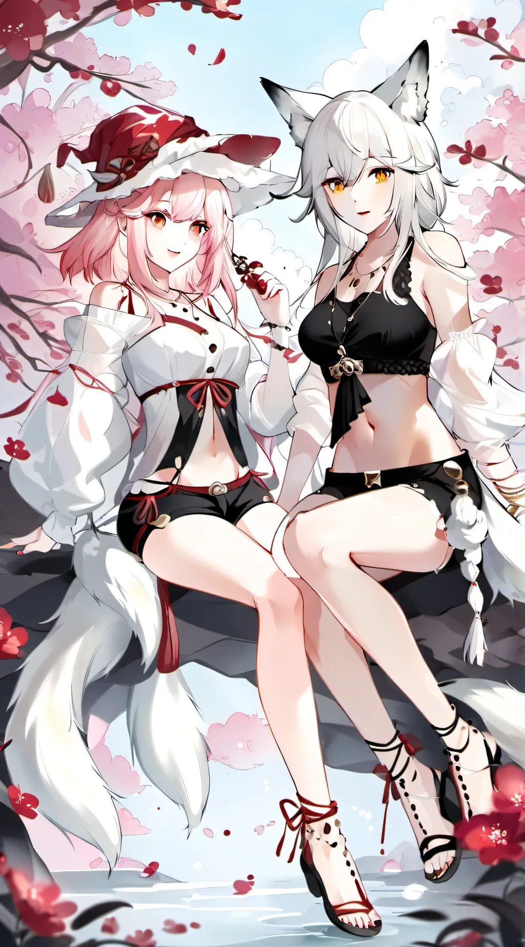 ai character: Mangle & toy chica background