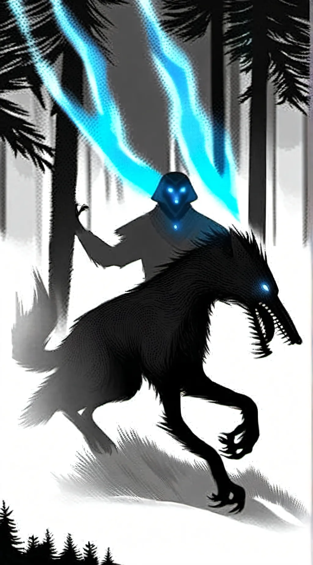 ai character: Skugfandi background