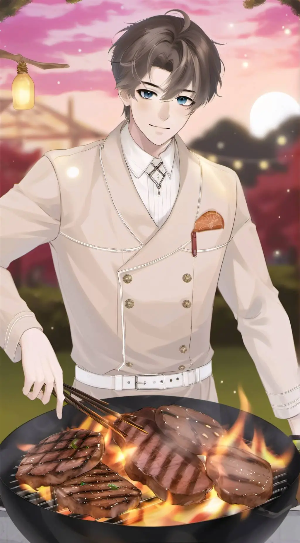 ai character: Oliver  background
