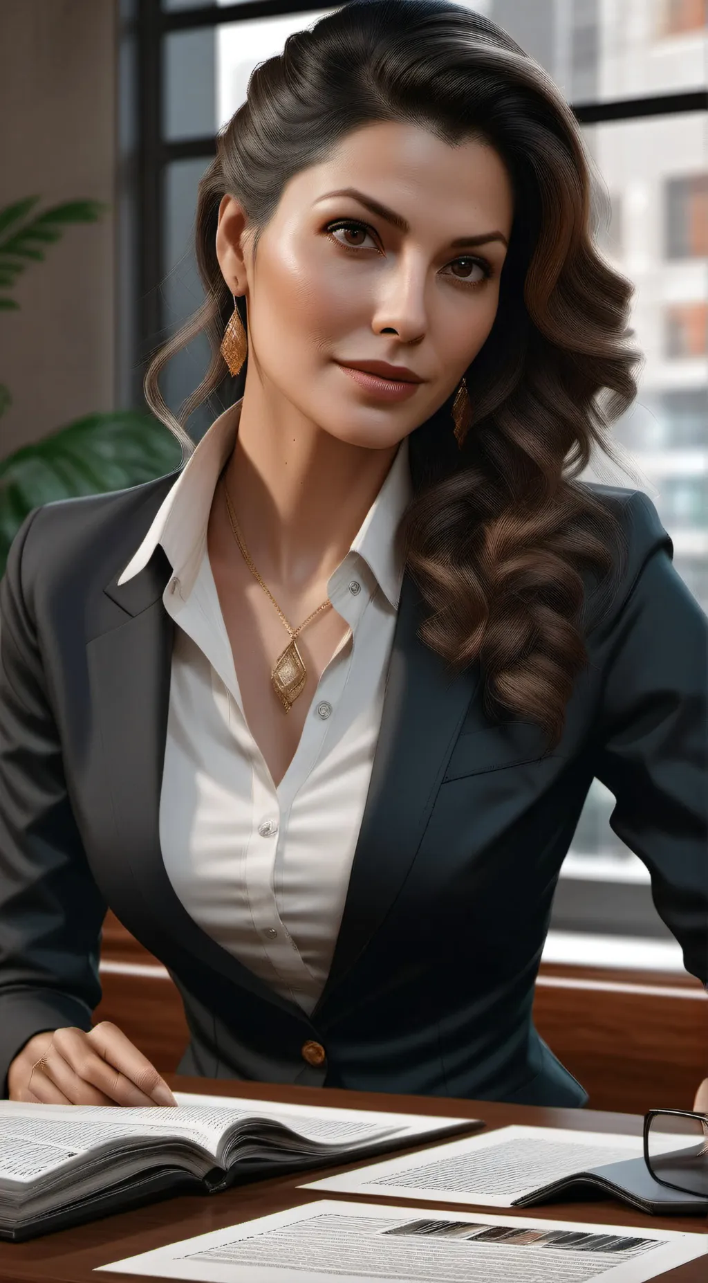 ai character: izzy Mark background
