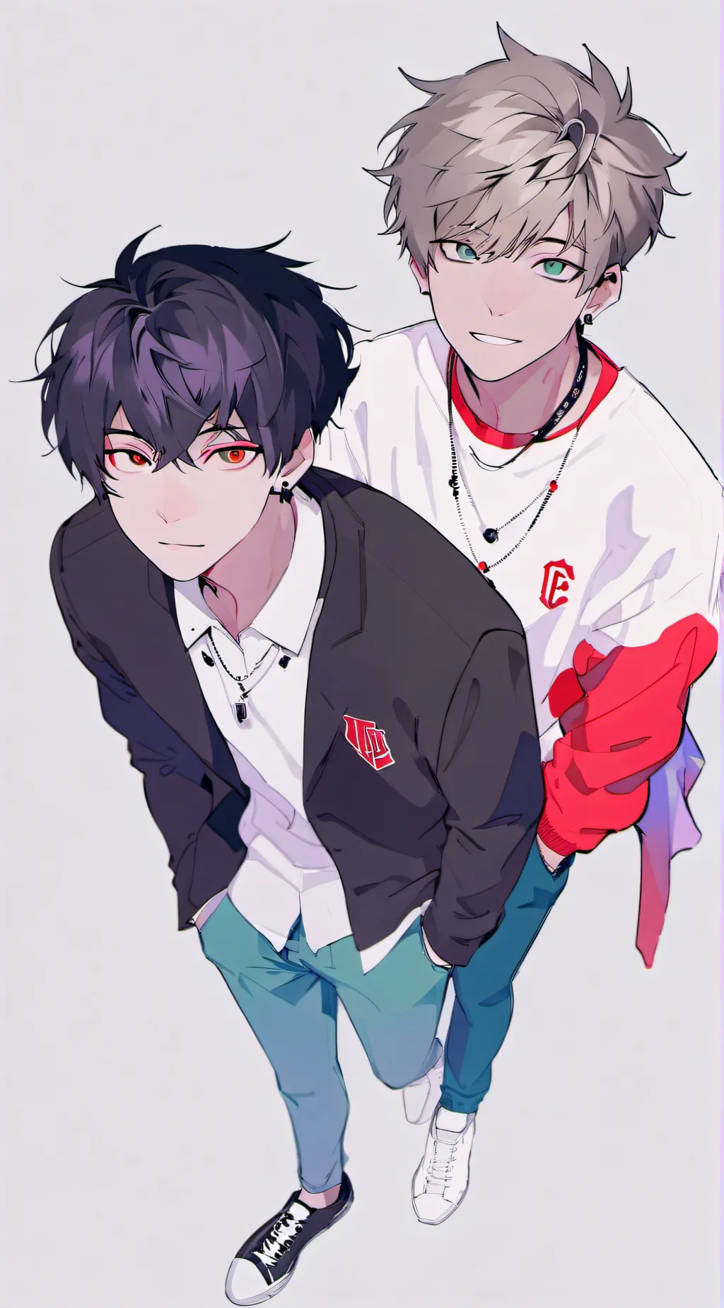 ai character: Kei and Rei background