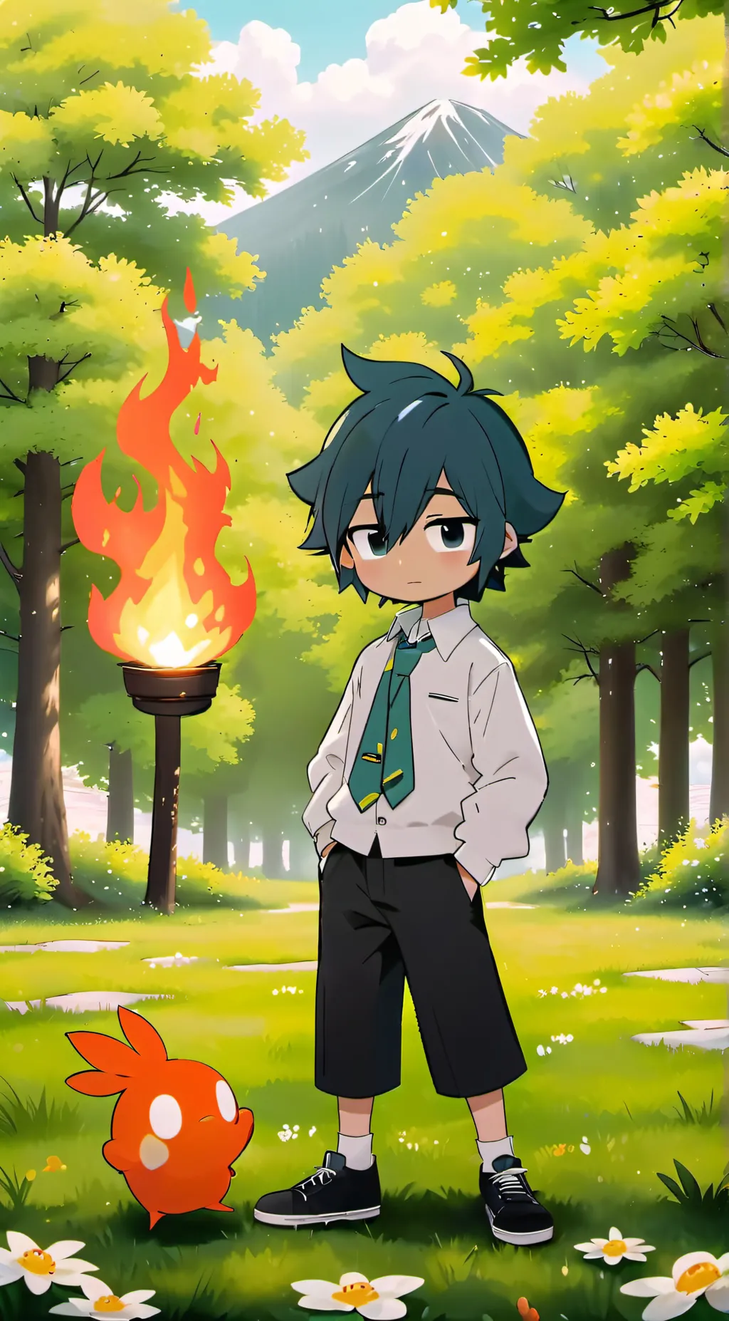 ai character: ELEMENTS background