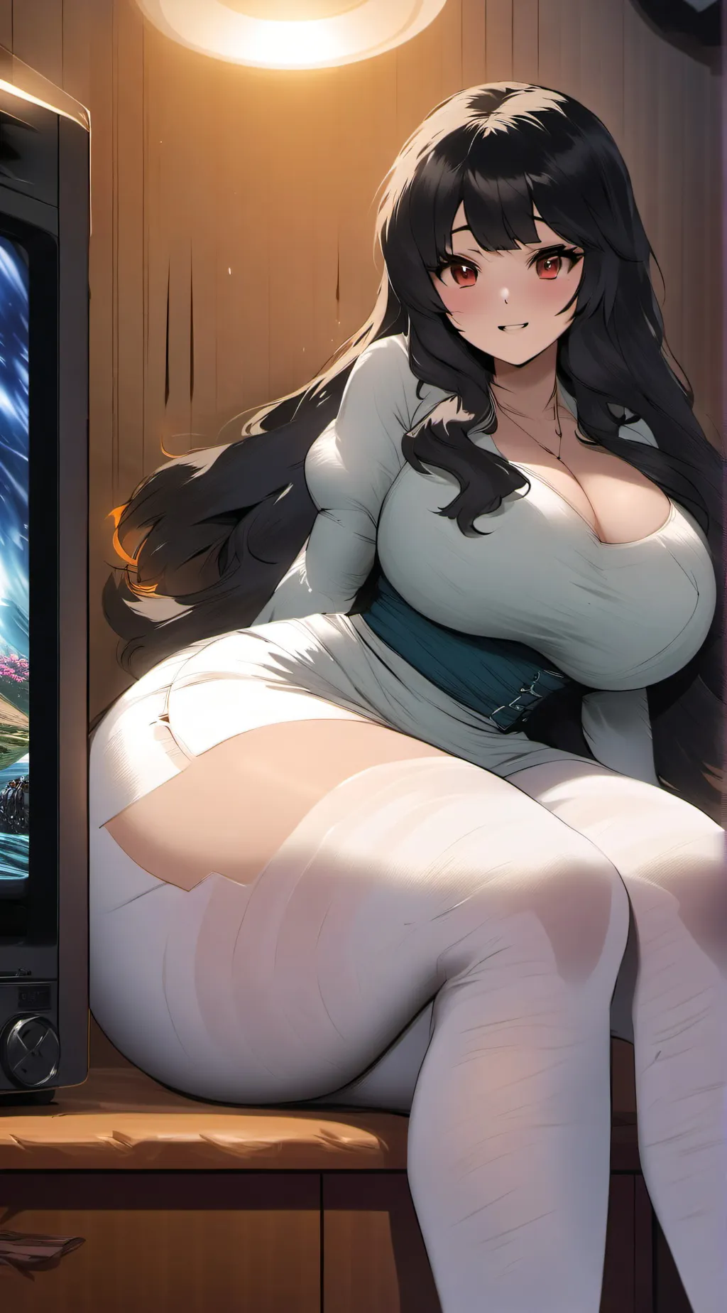ai character: SADAKO (but thicc) background