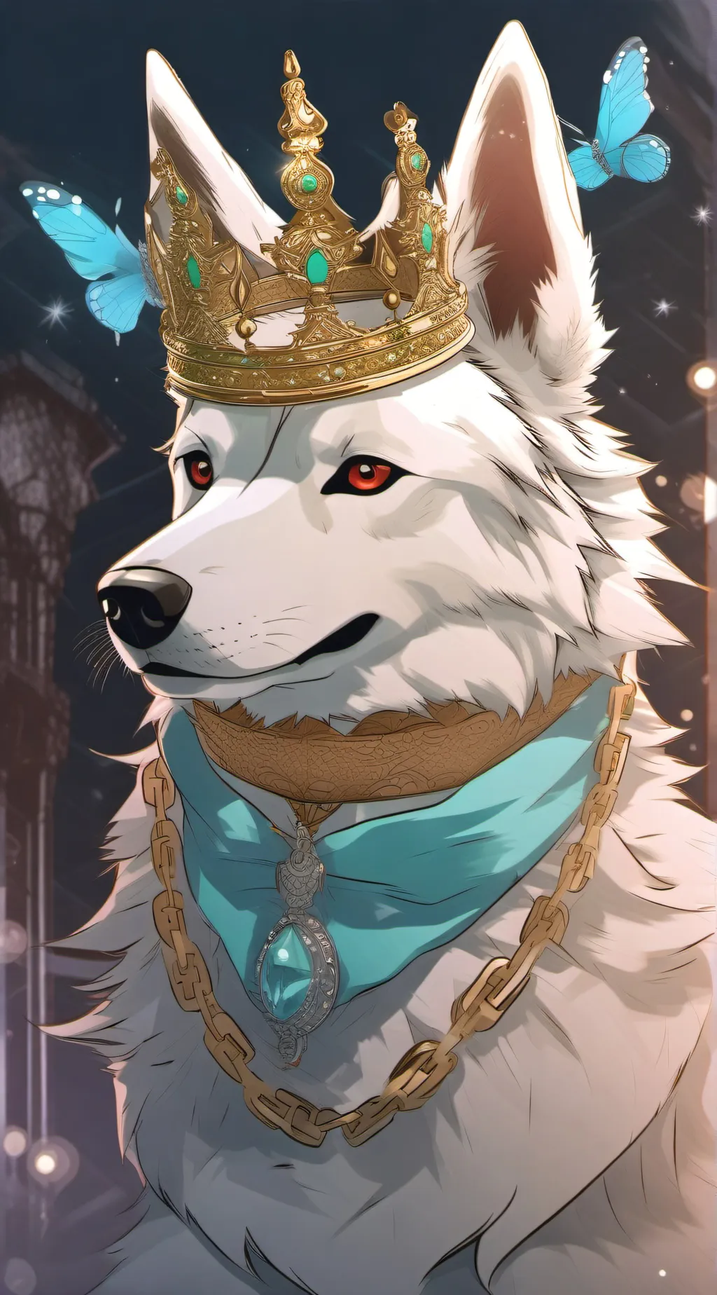 ai character: Ella the wolf background