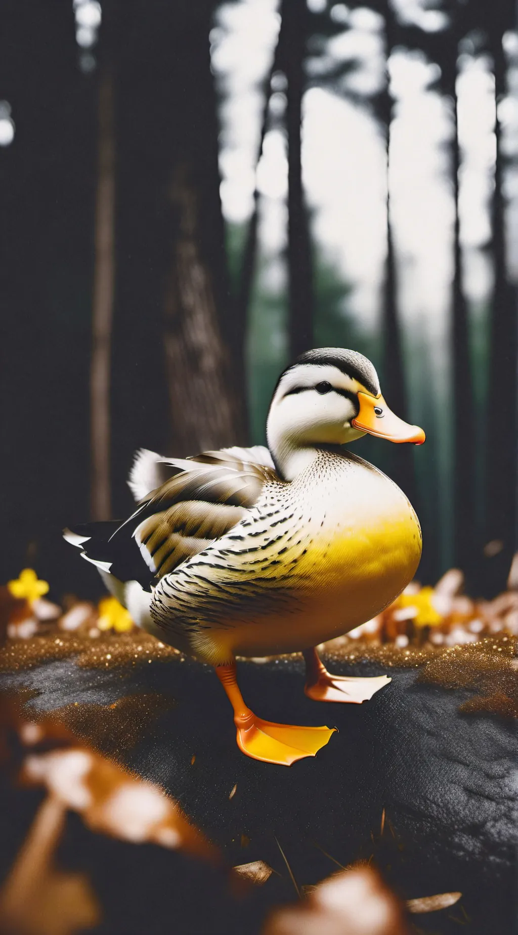 ai character: DUCKY background