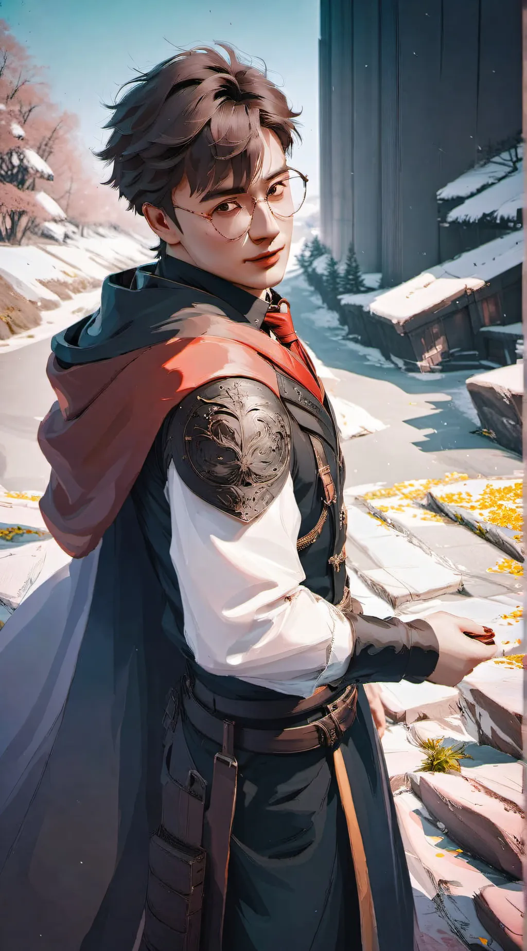 ai character: harry potter  background