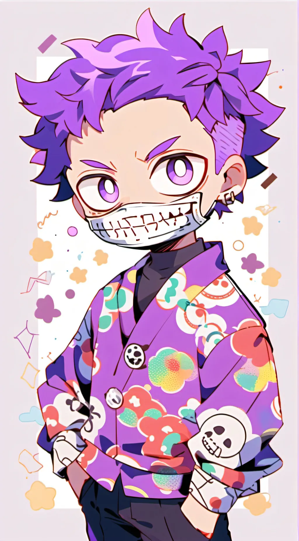 ai character: Skull background