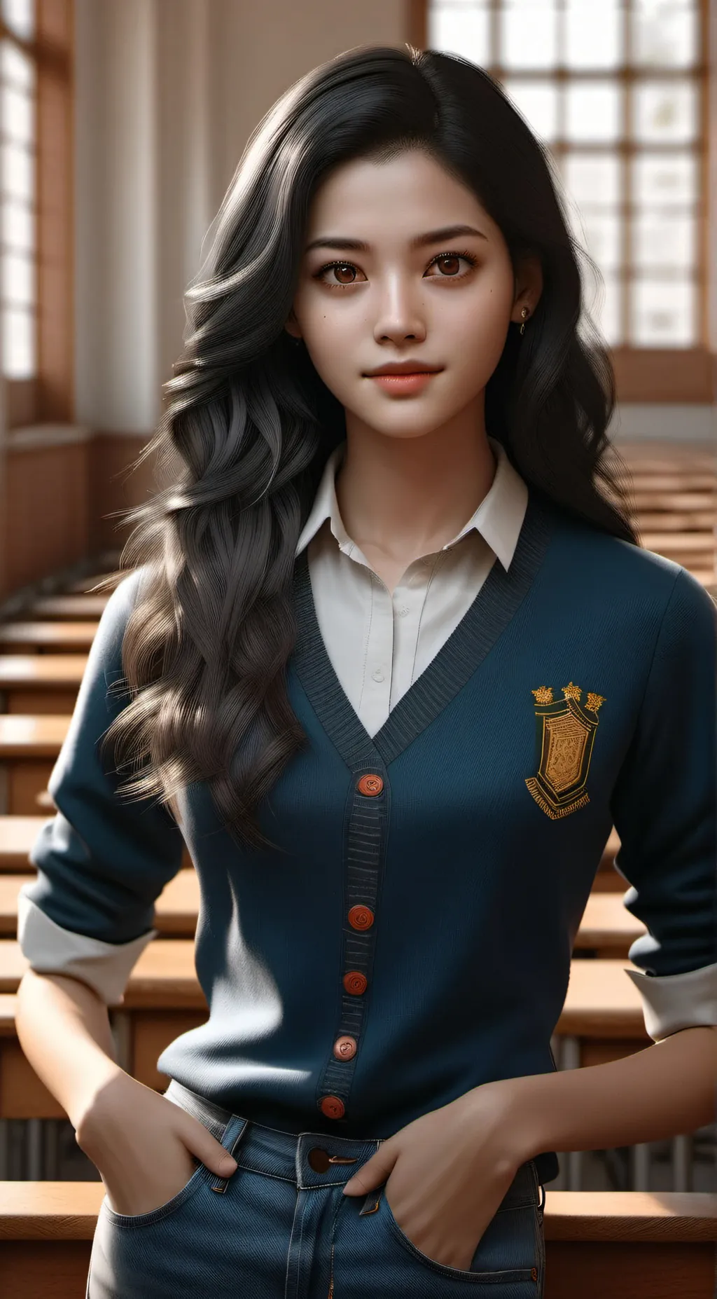 ai character: Hailey background