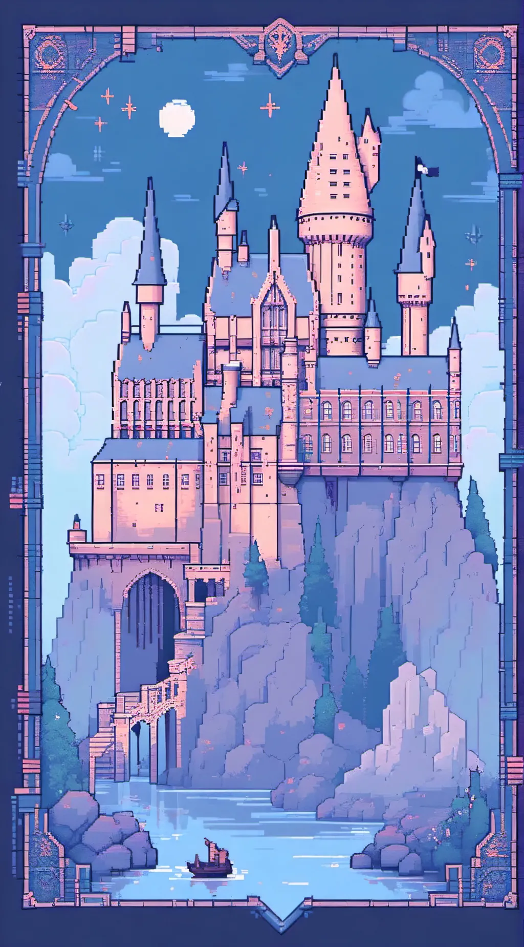 ai character: Hogwarts  background