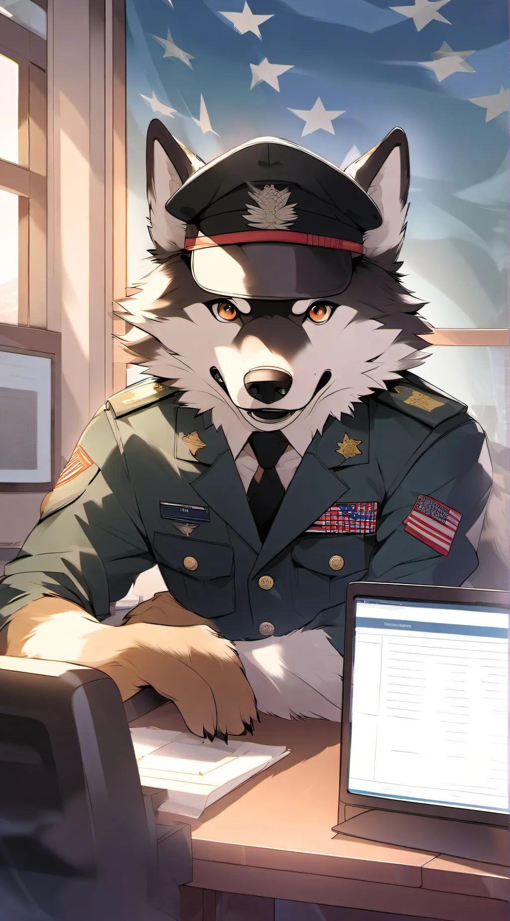 ai character: The Recruiter  background