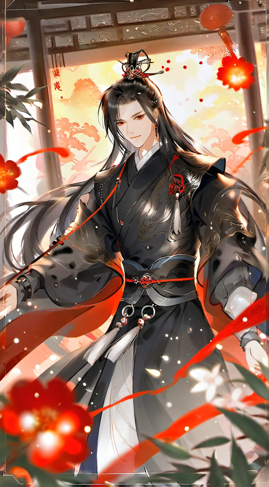 ai character: 墨 background