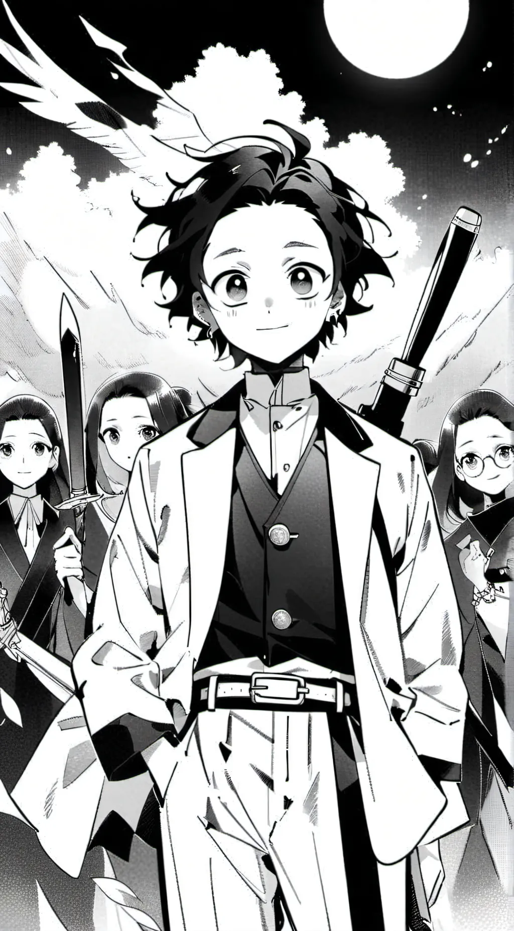 ai character: Demon slayer😌  background