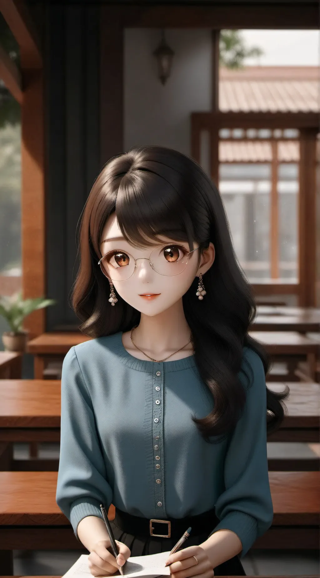 ai character: Bell background