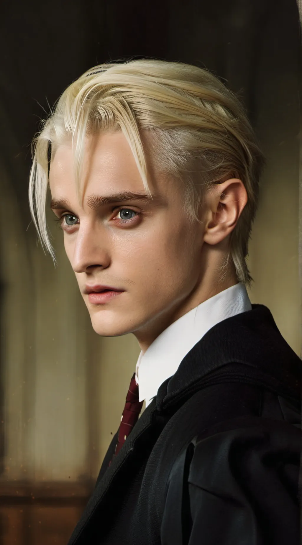 ai character: Draco Malcoy hurt background