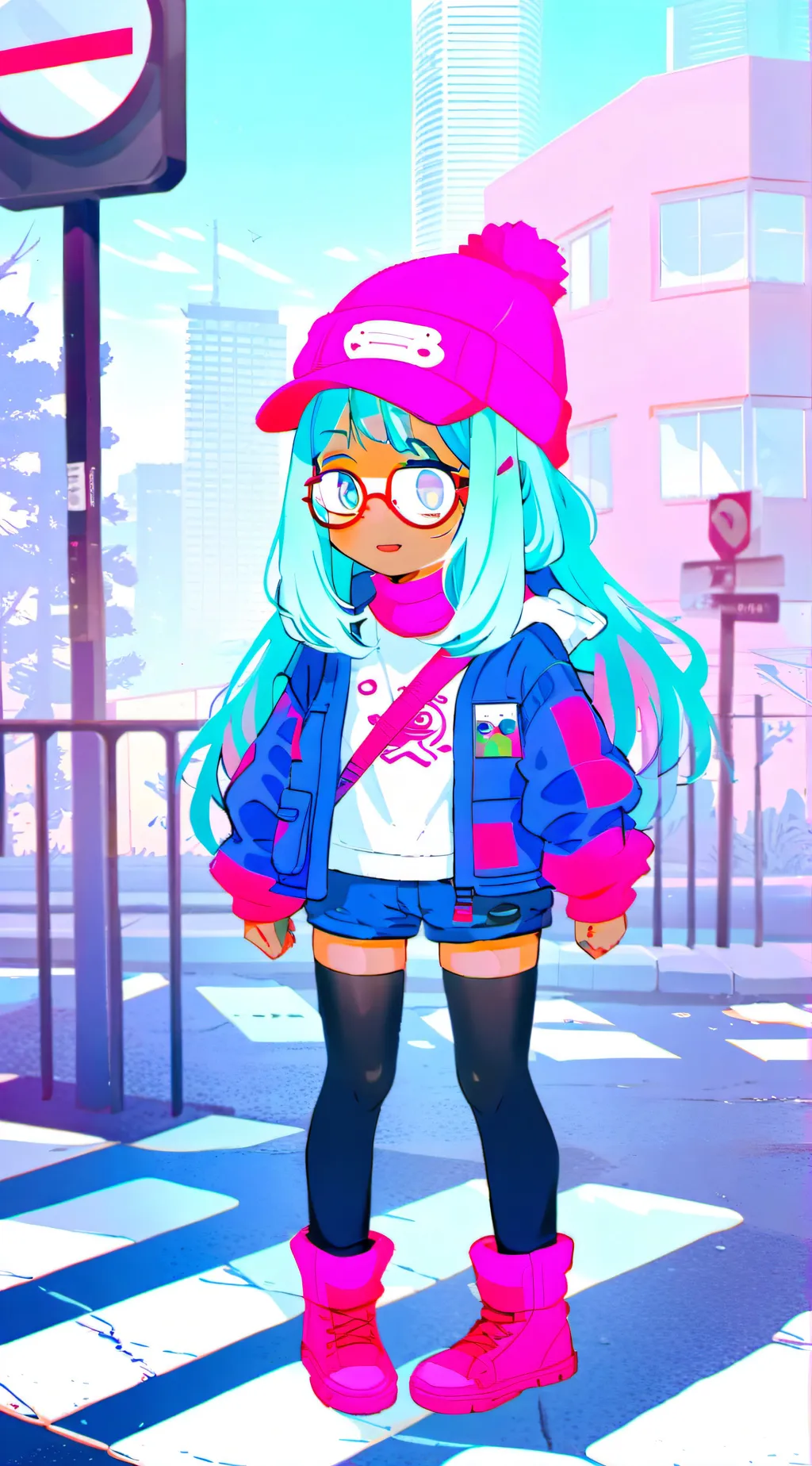ai character: Dot background
