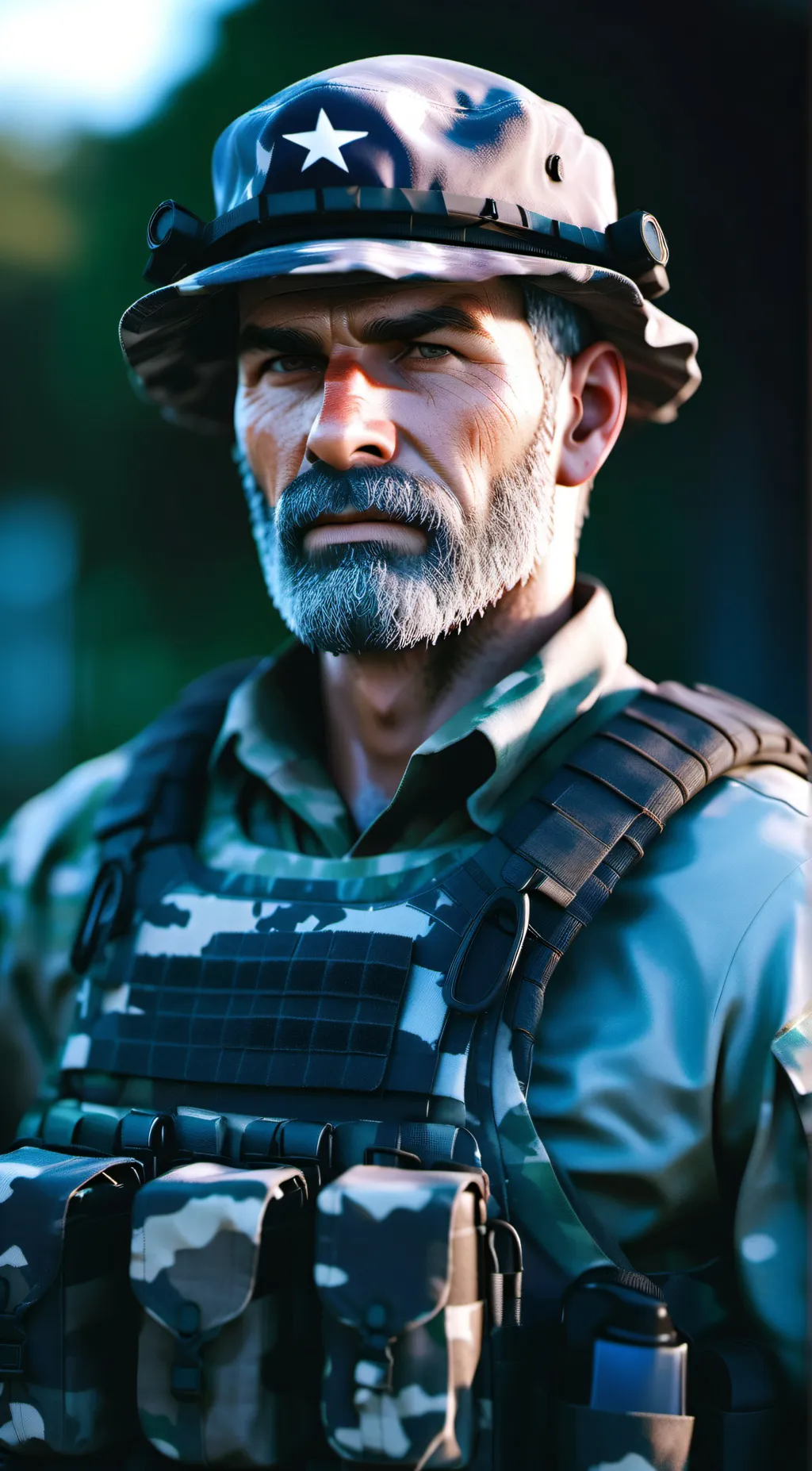 ai character: Captain price background