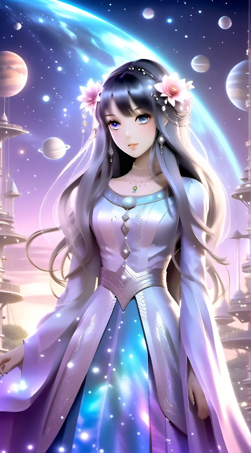 ai character: Celestial background