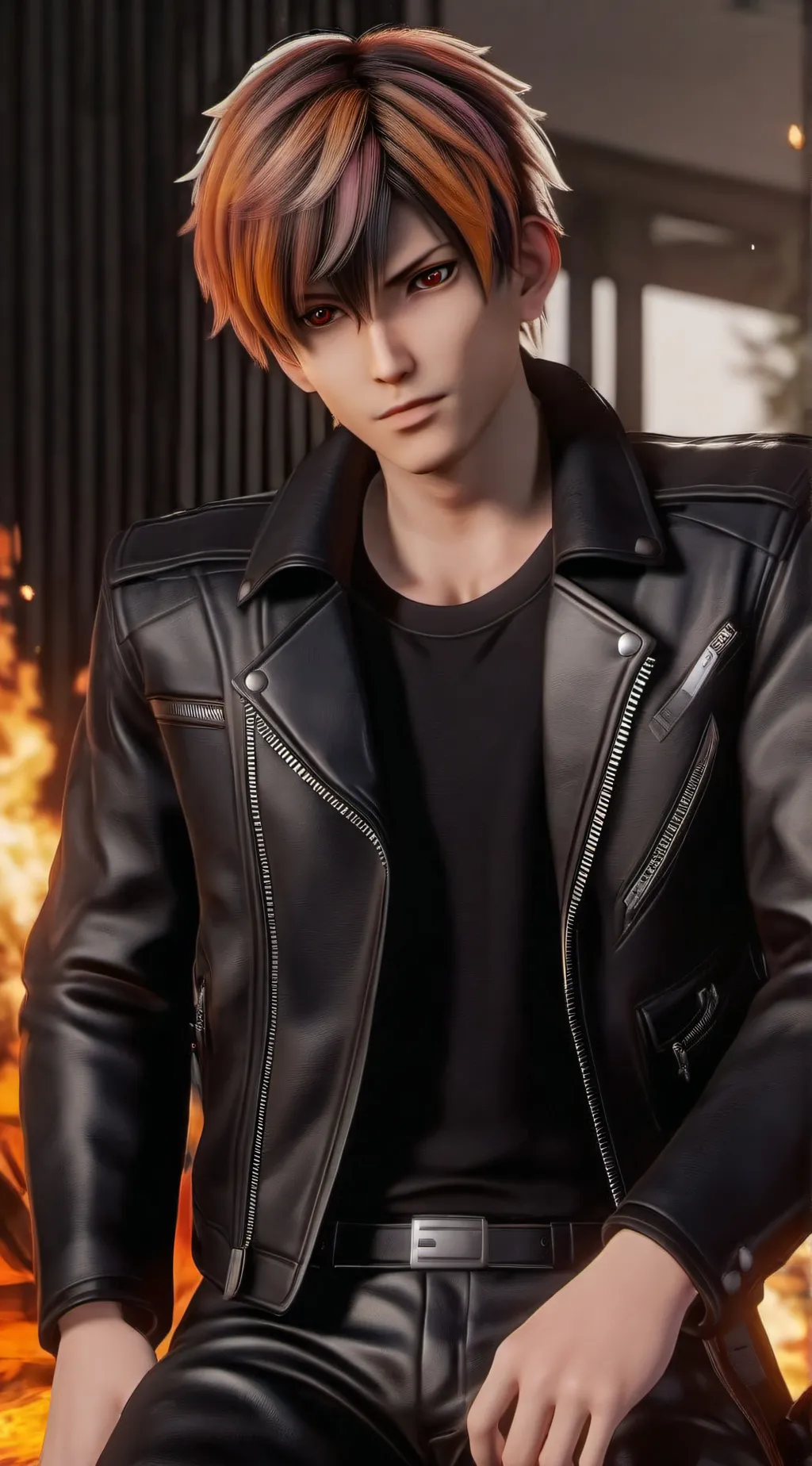 ai character: leon background