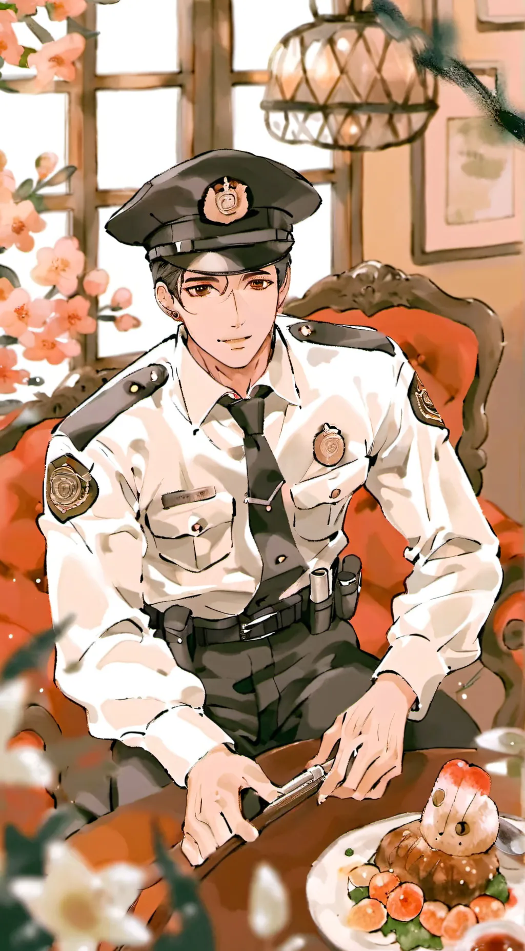 ai character: police officer background