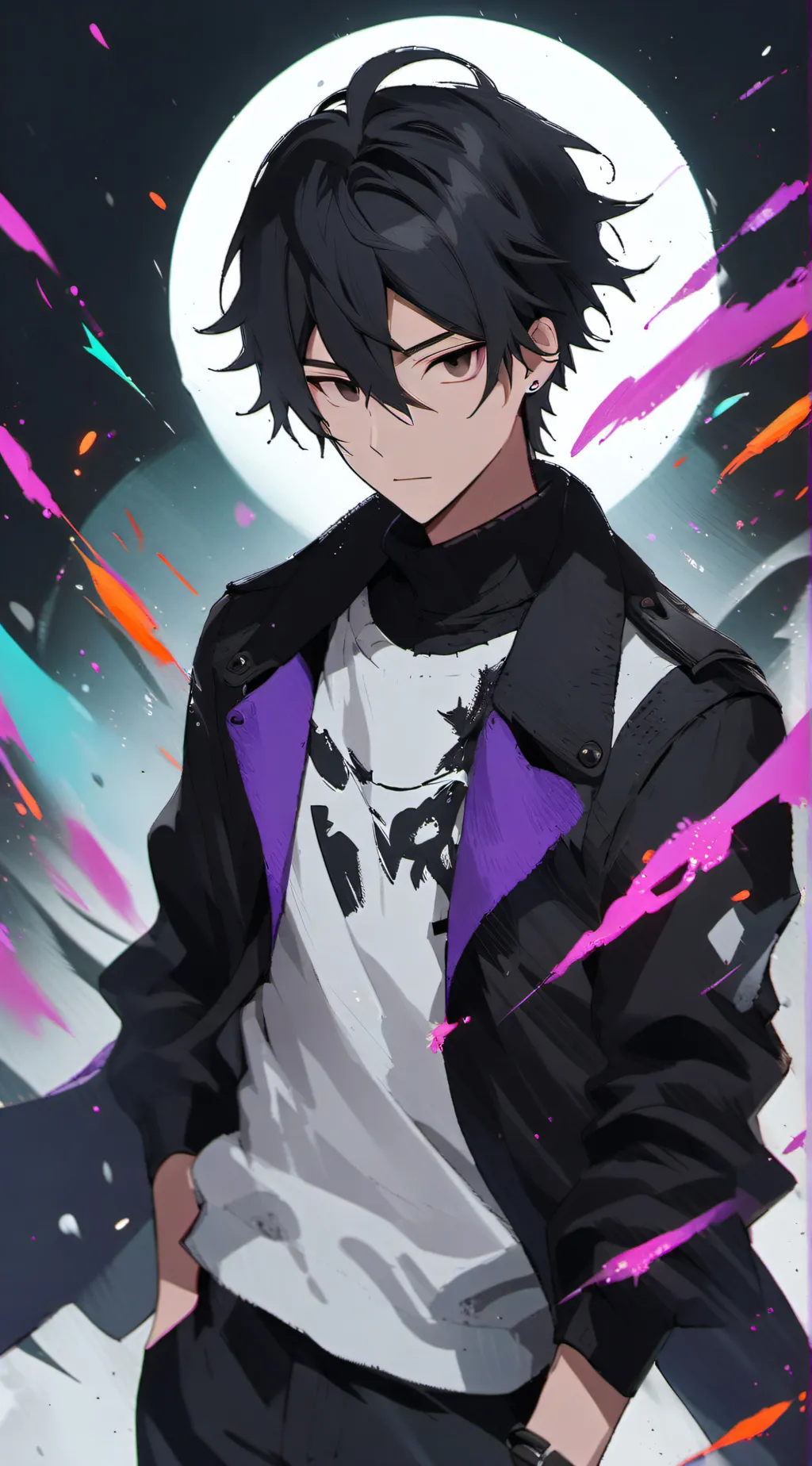 ai character: Plasma background