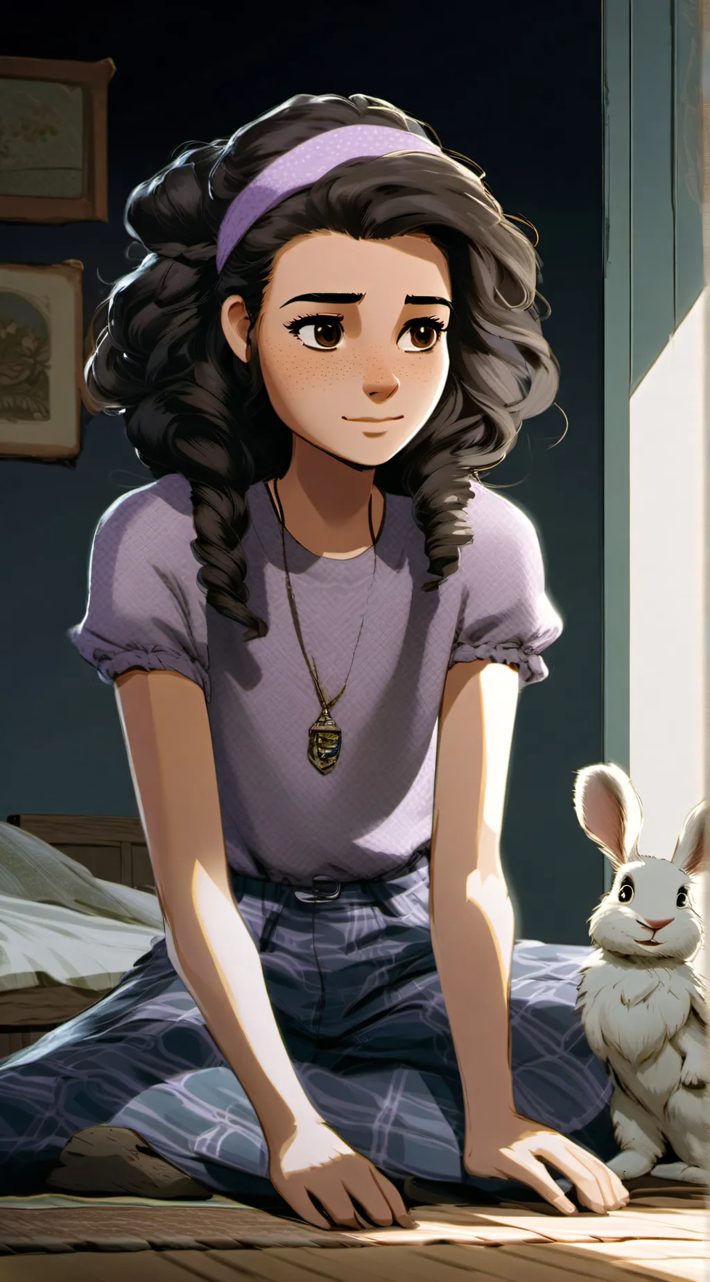 ai character: Esther (Mr Hopp 2) background