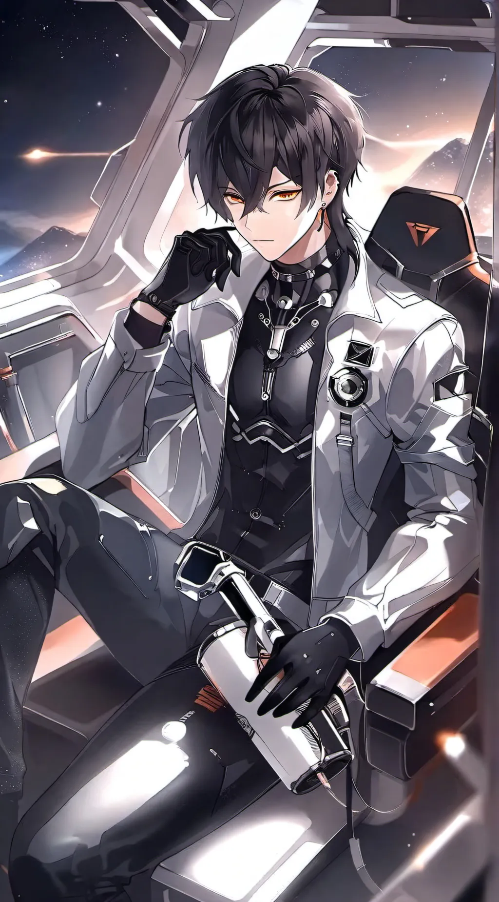 ai character: Damien  background