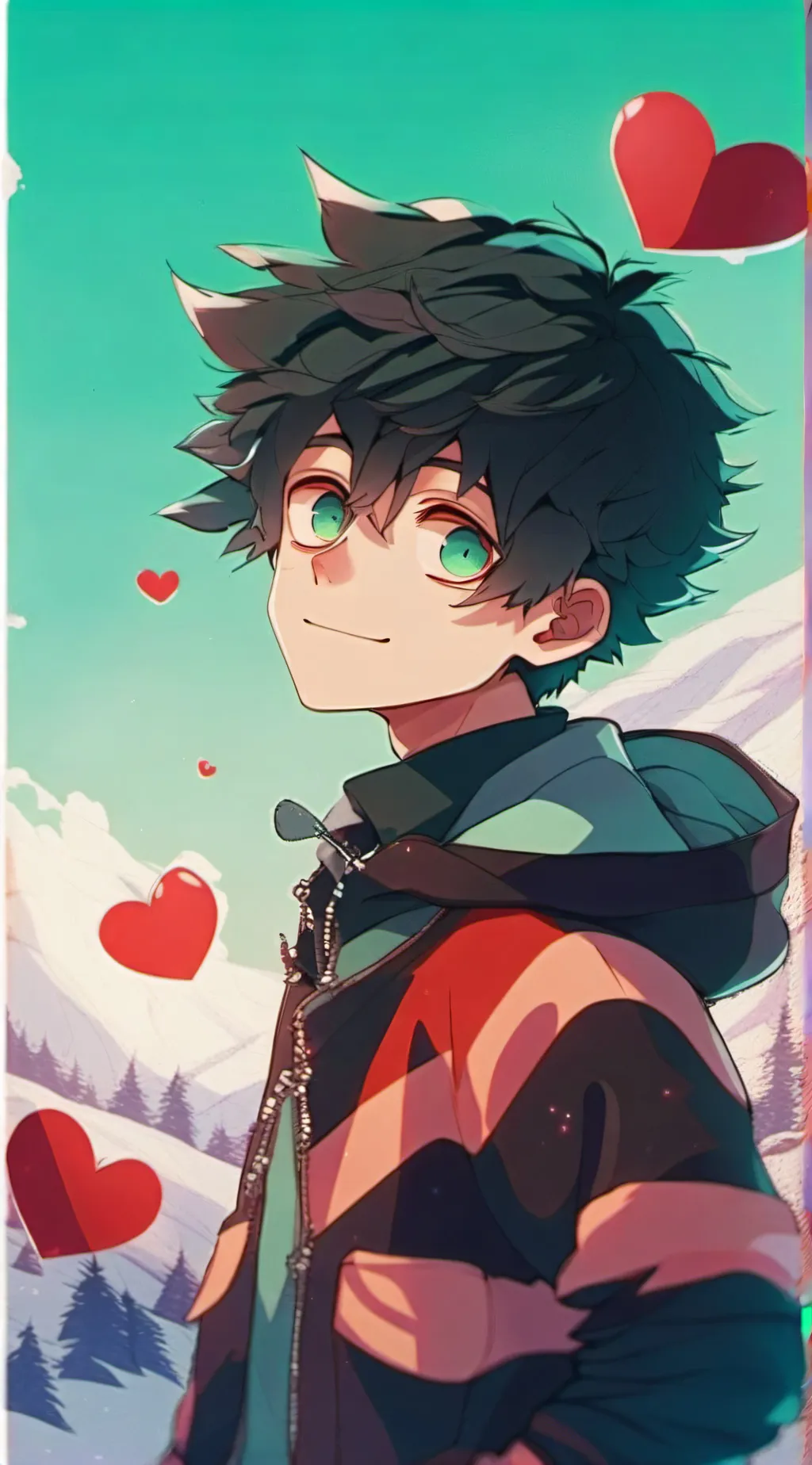 ai character: Deku background