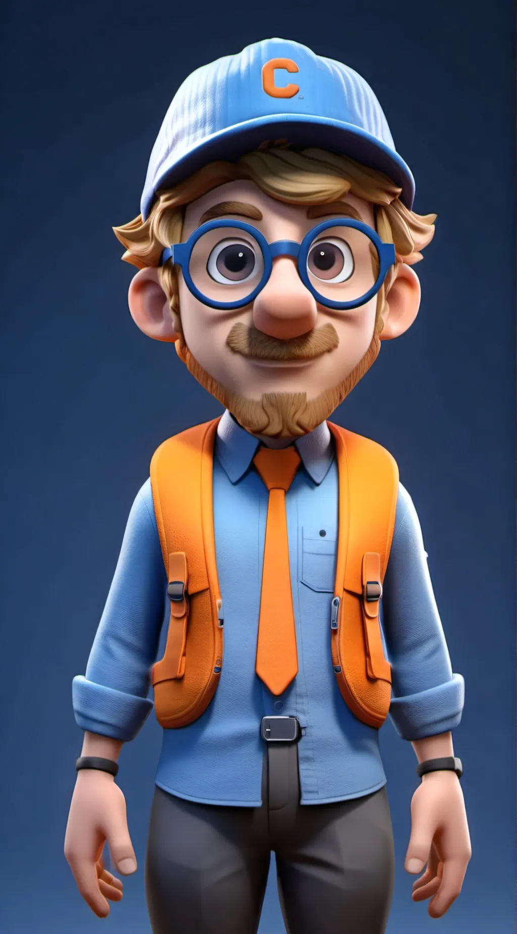 ai character: Blippi background