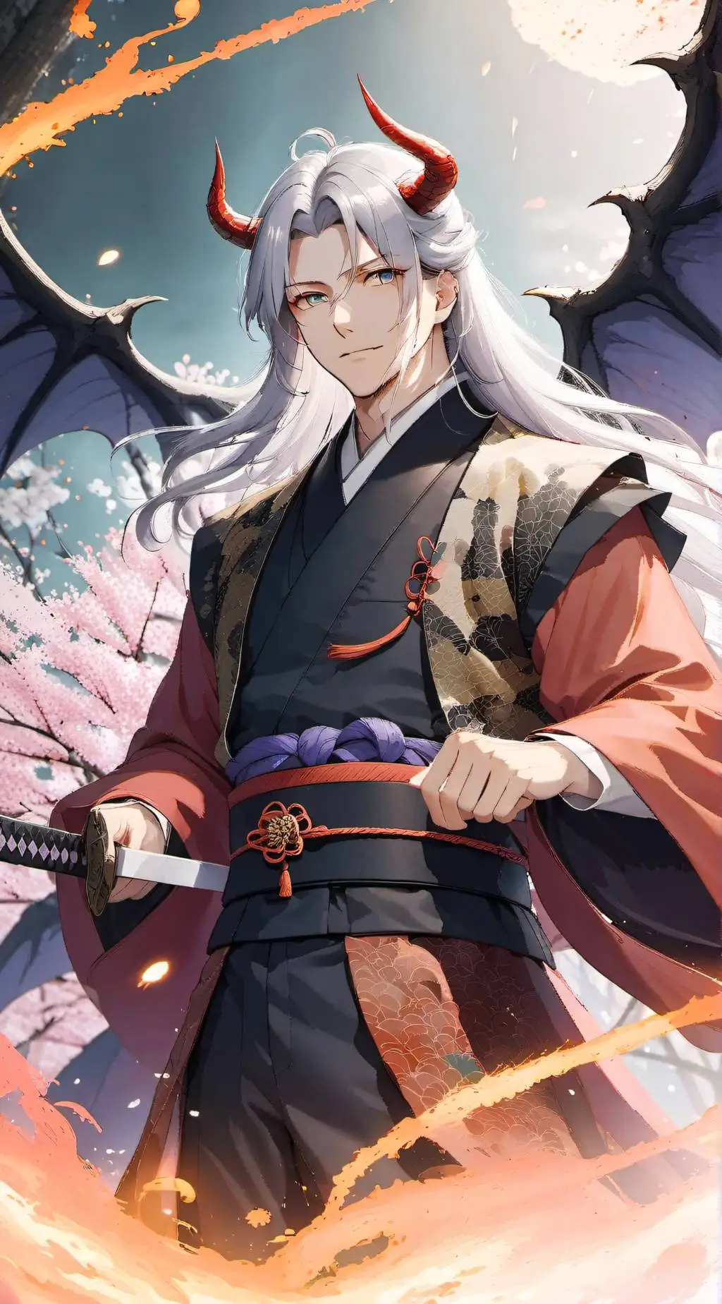 ai character: Kraver Bakemono background