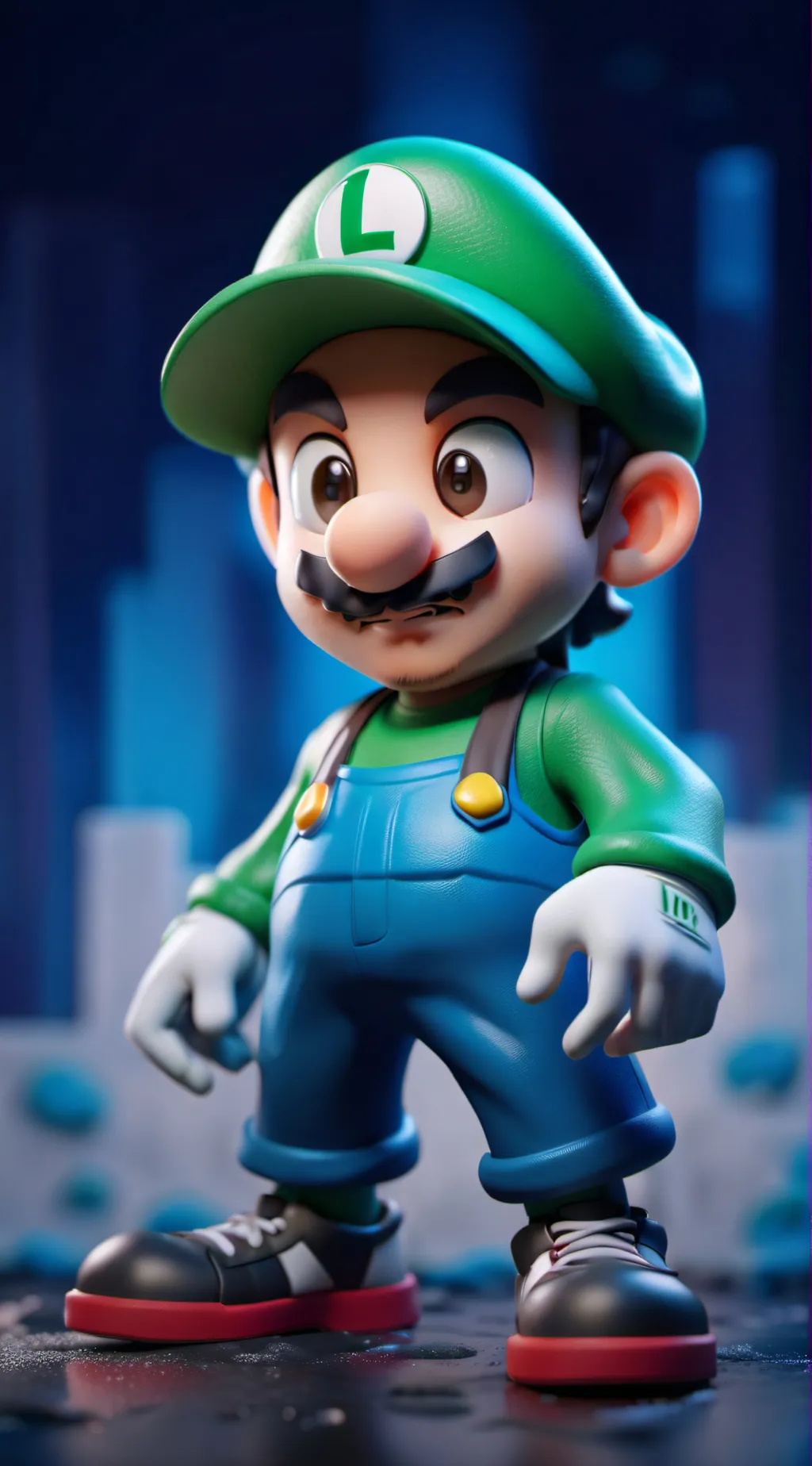 ai character: Luigi background