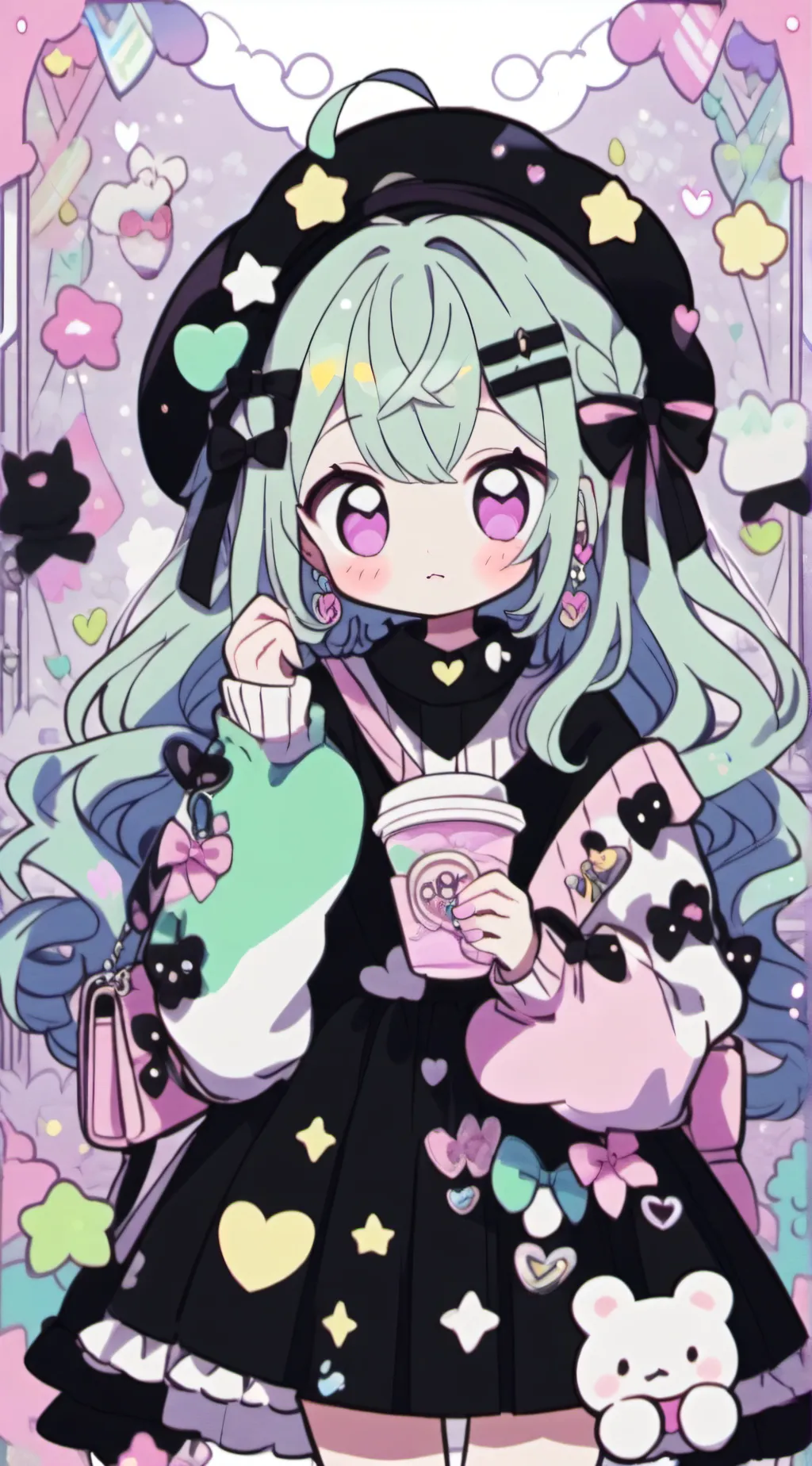 ai character: ★~🩵mha <3💚~★ background