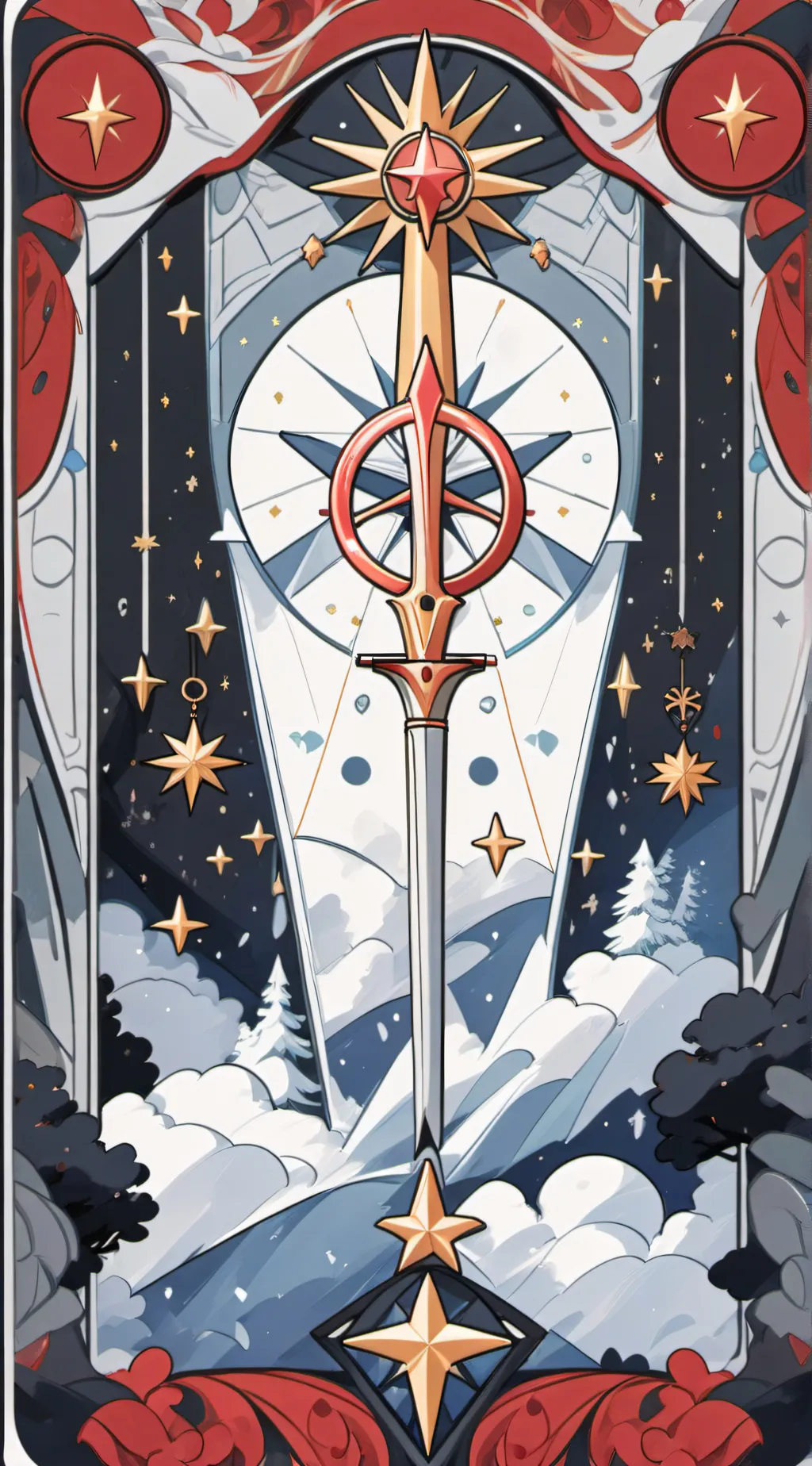 ai character: Mha Christmas background