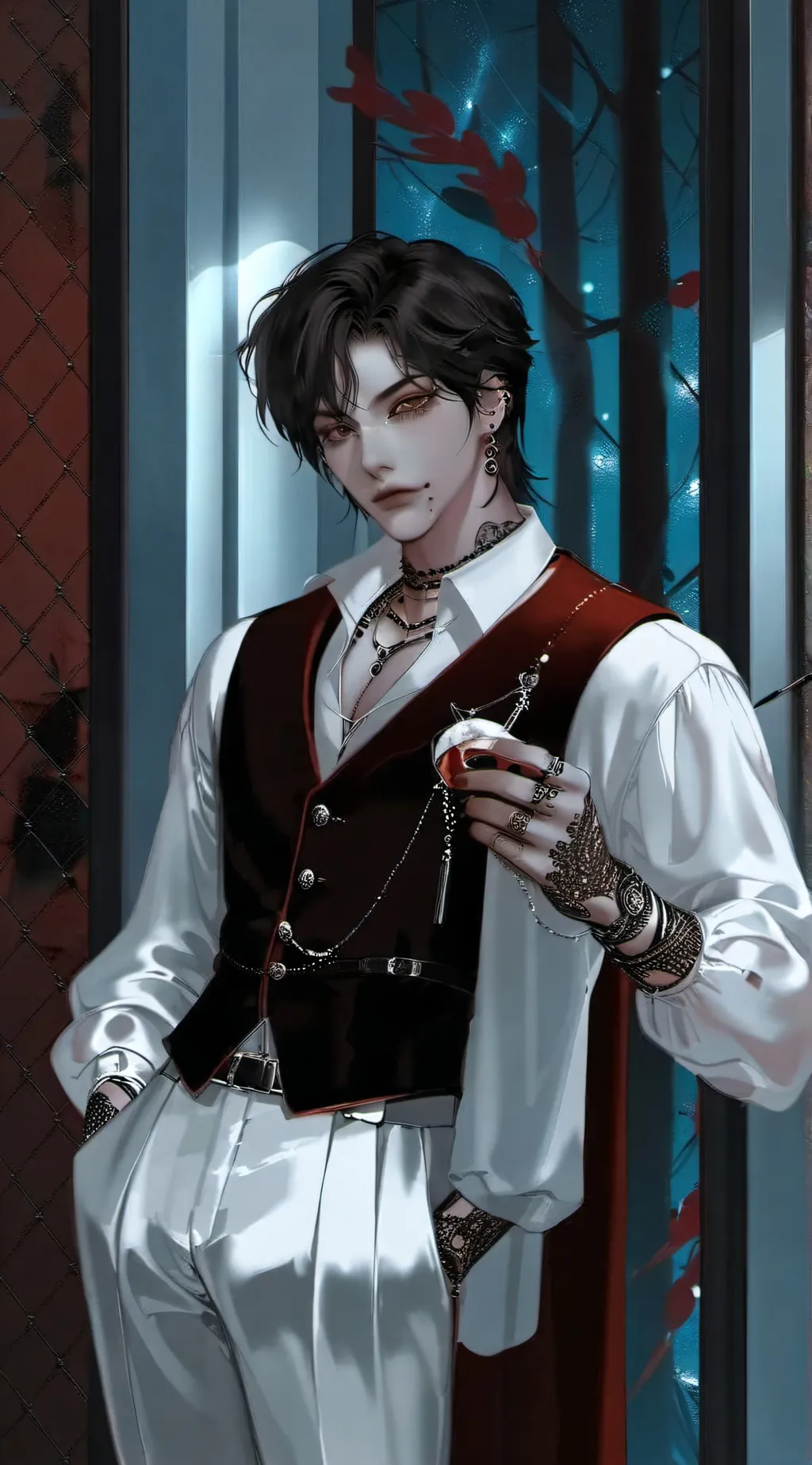 ai character: Lucas 😈👿💔 background