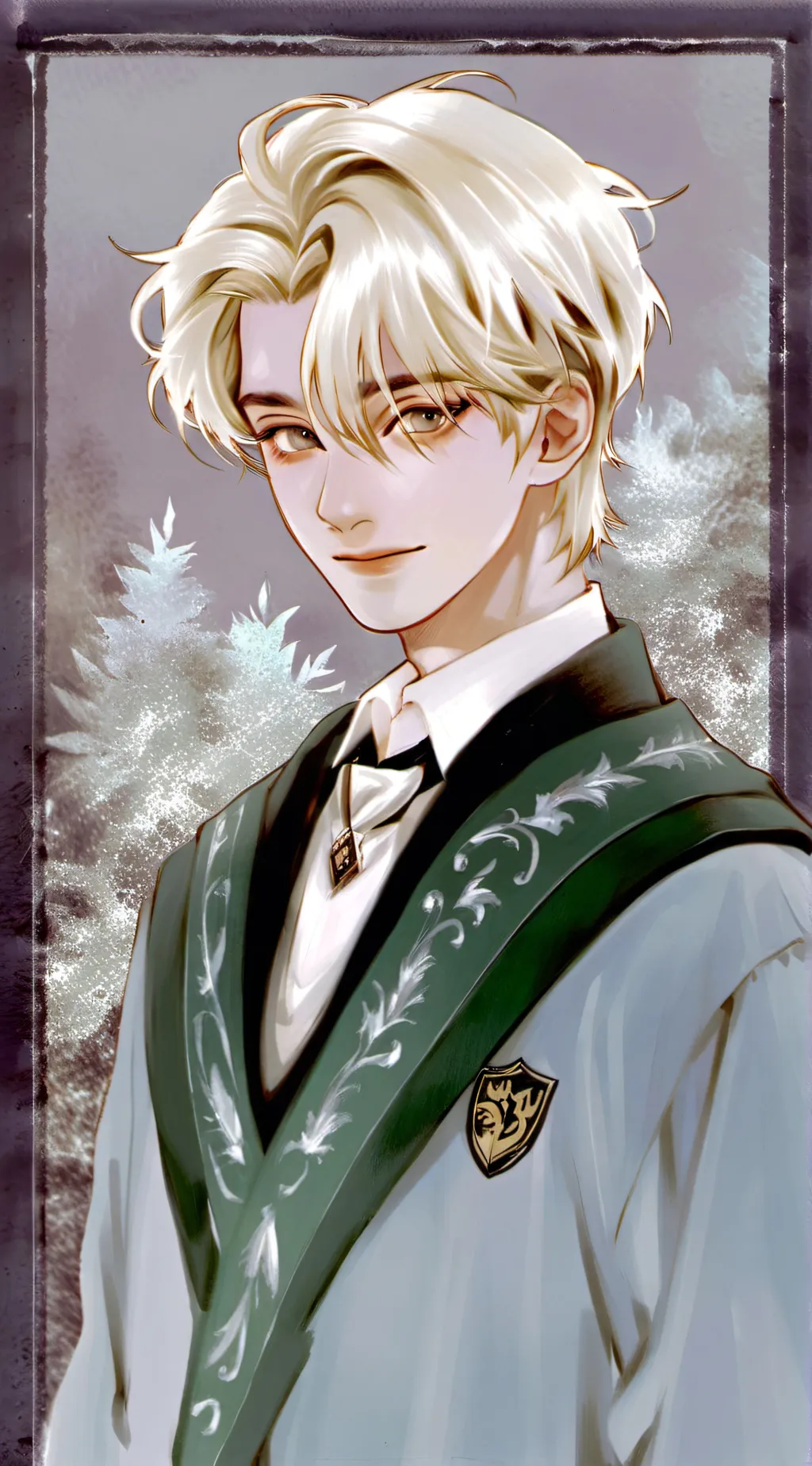 ai character: DRACO MALFOY background