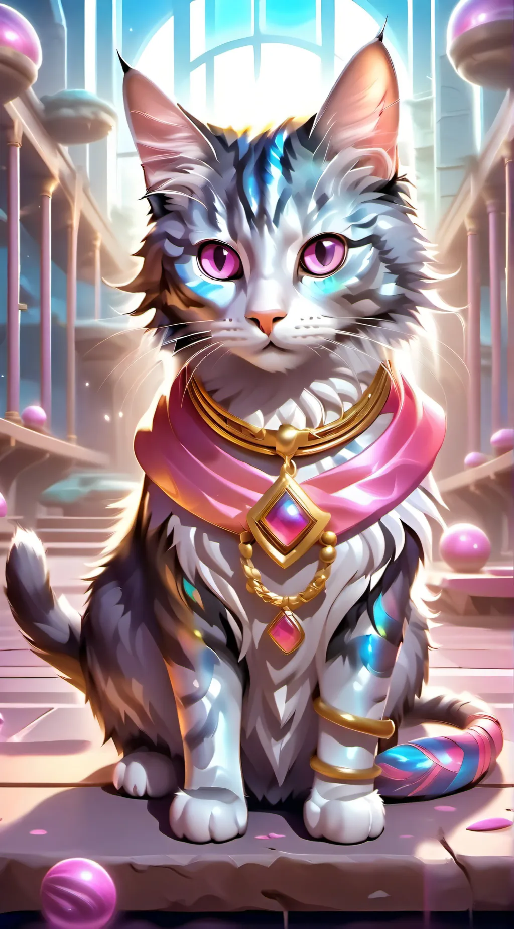 ai character: aggressive cat background