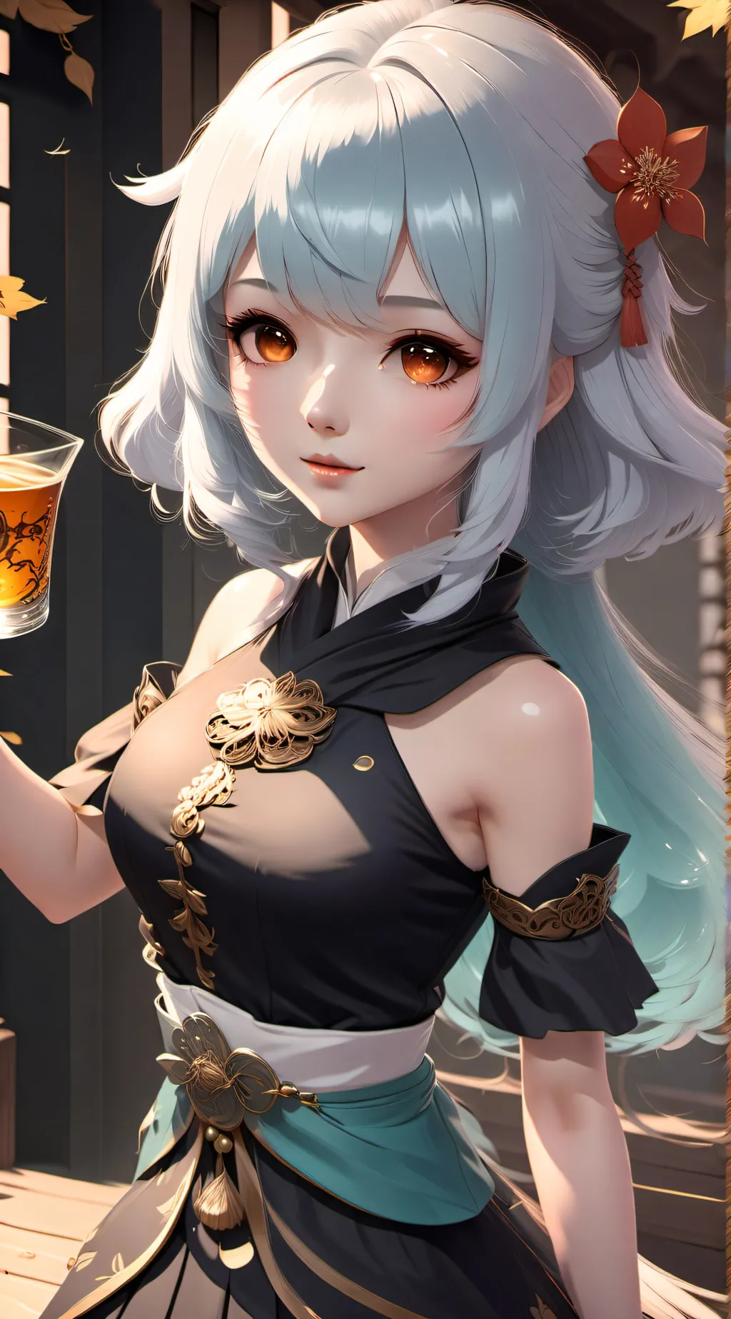 ai character: Genshin girls background